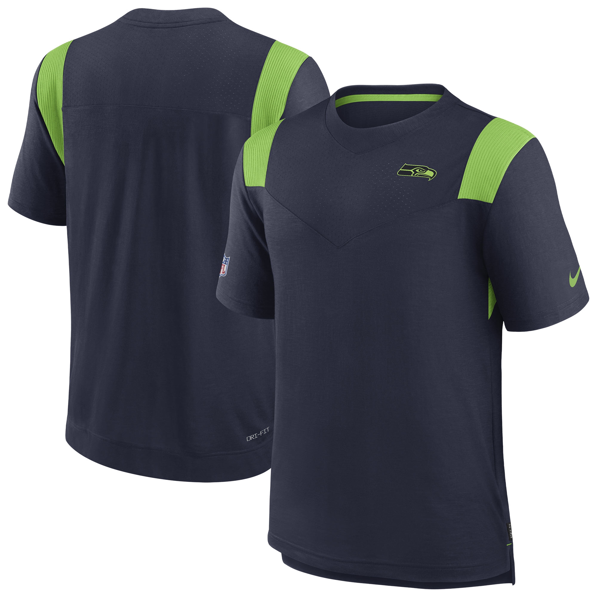 Seattle Seahawks 2022 NFL Sideline Nike Performance Player Top Navy