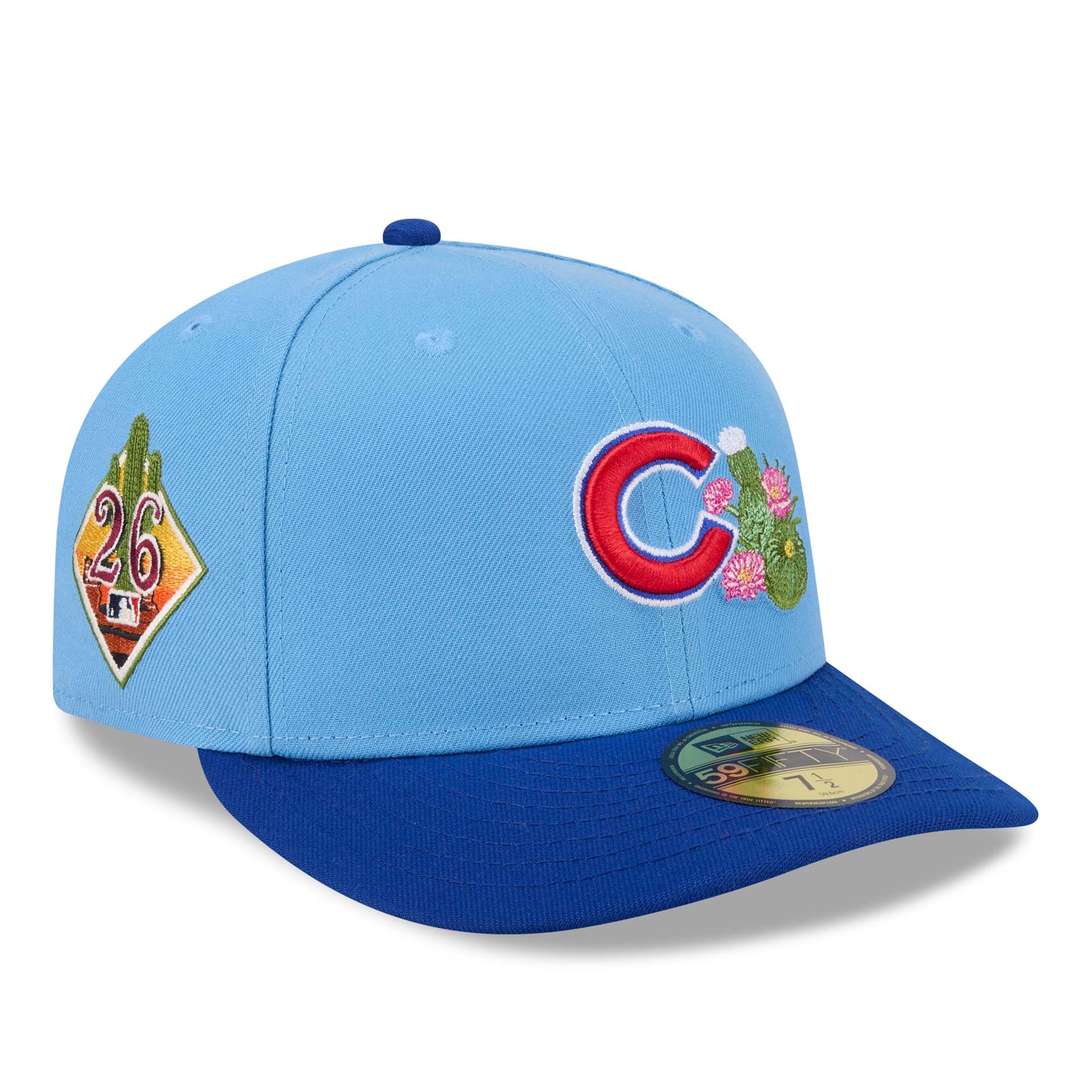 Chicago Cubs 2026 MLB Authentic Spring Training Pre-Curved 59FIFTY Cap Blau