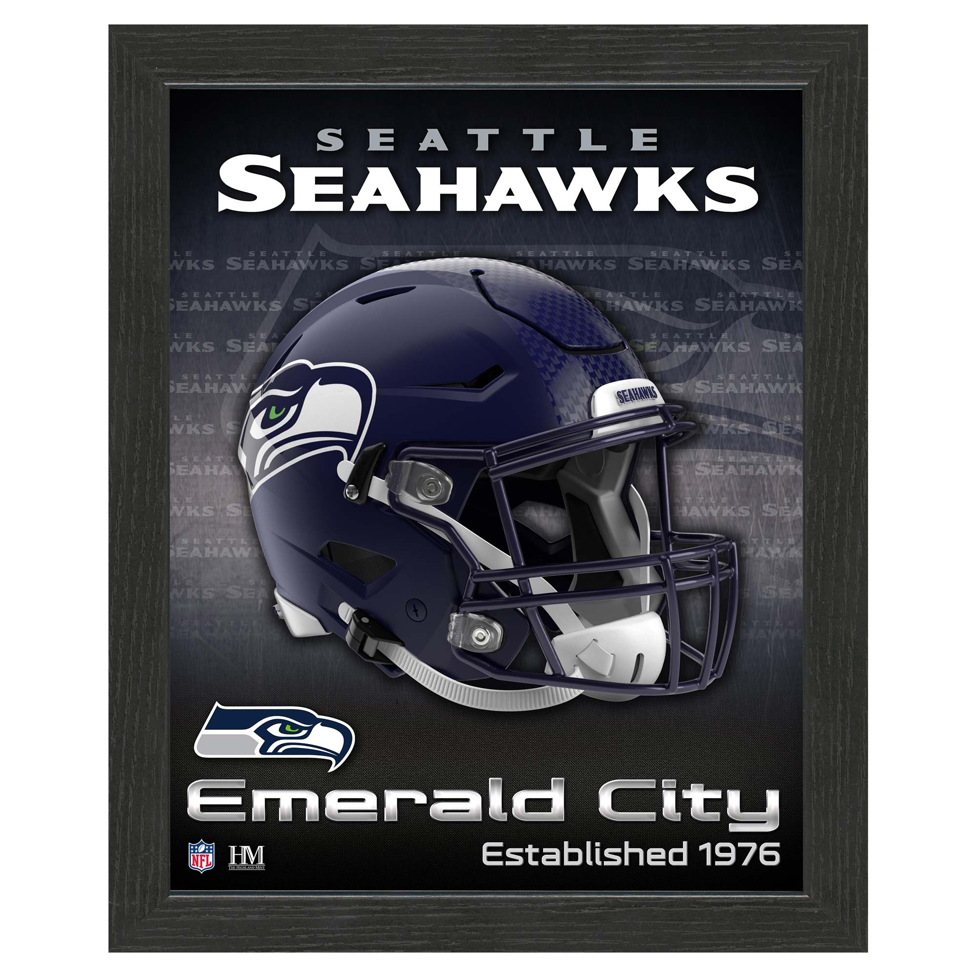 Seattle Seahawks NFL Team Helmet Framed Photo