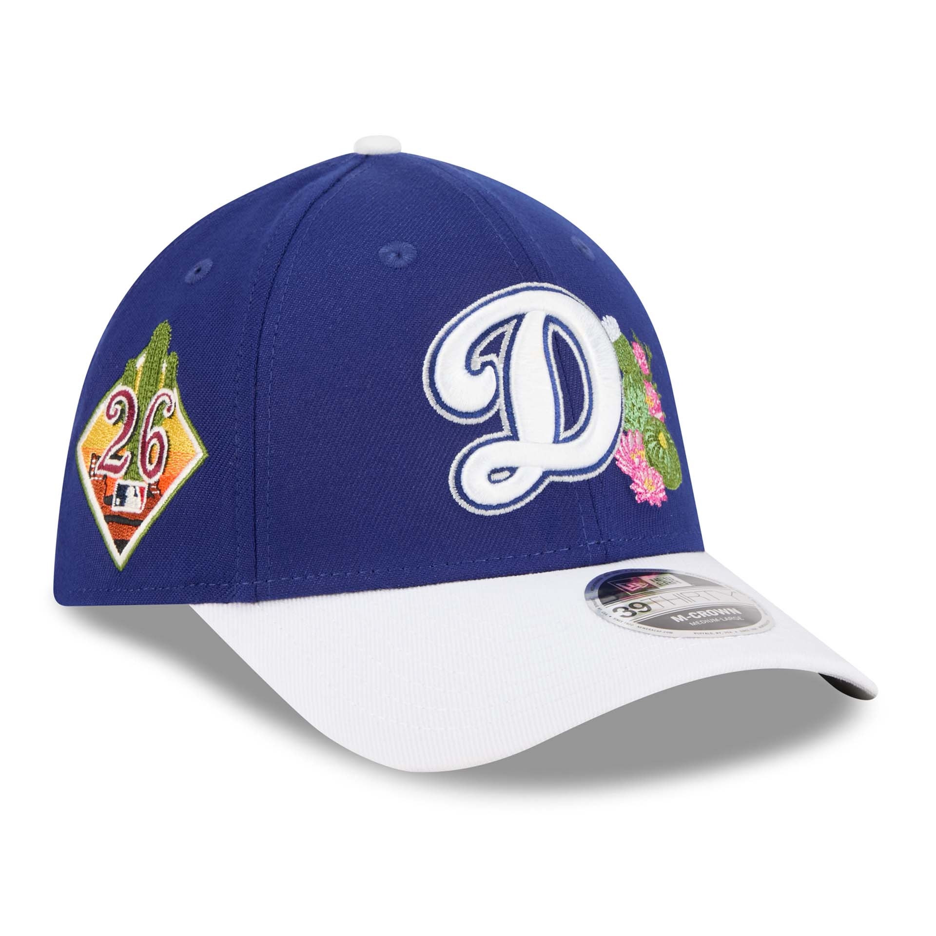 Los Angeles Dodgers 2026 MLB Spring Training 39THIRTY M-Crown Flex Cap Blau
