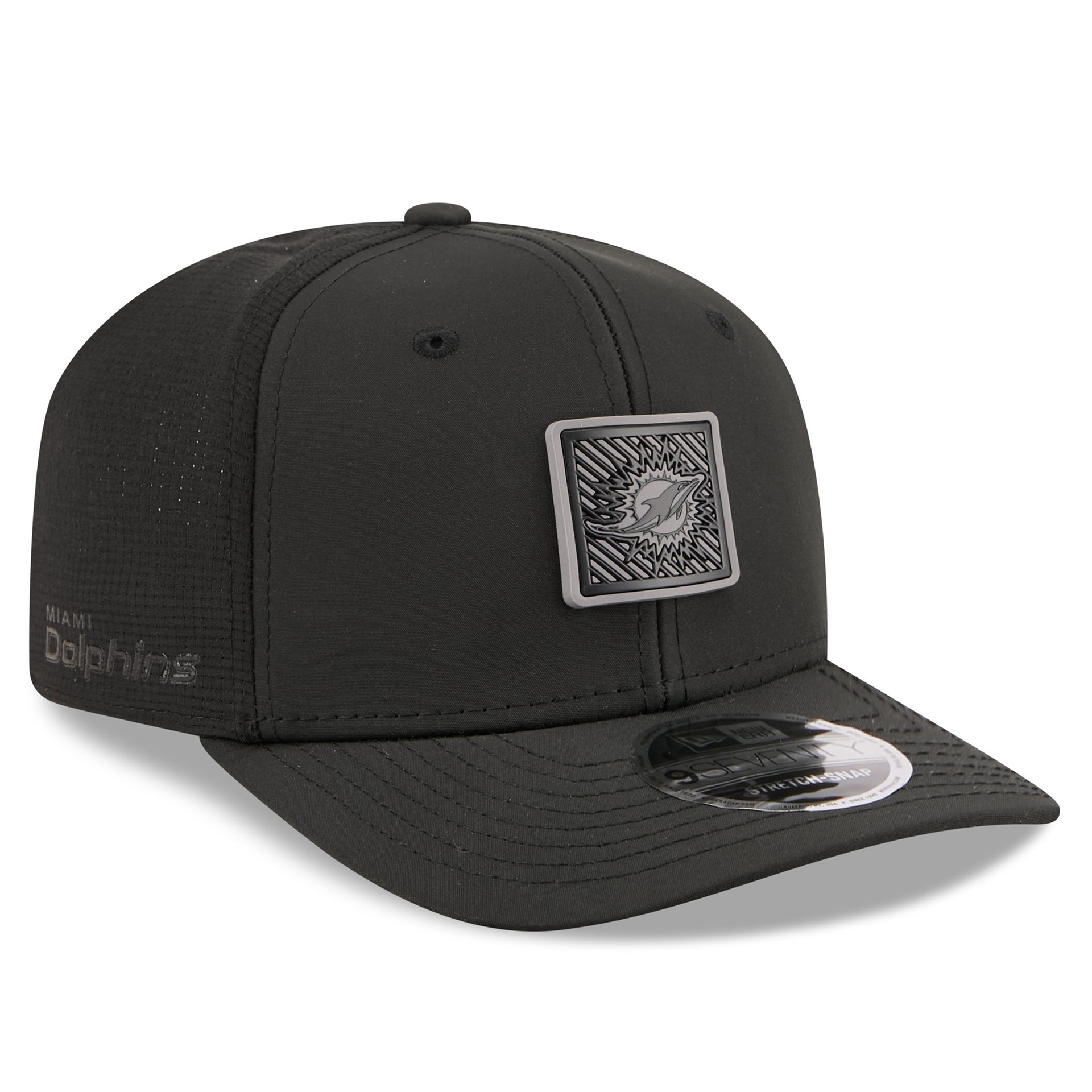 Miami Dolphins Black 2026 NFL Training Camp 9SEVENTY Stretch-Snap Cap Black