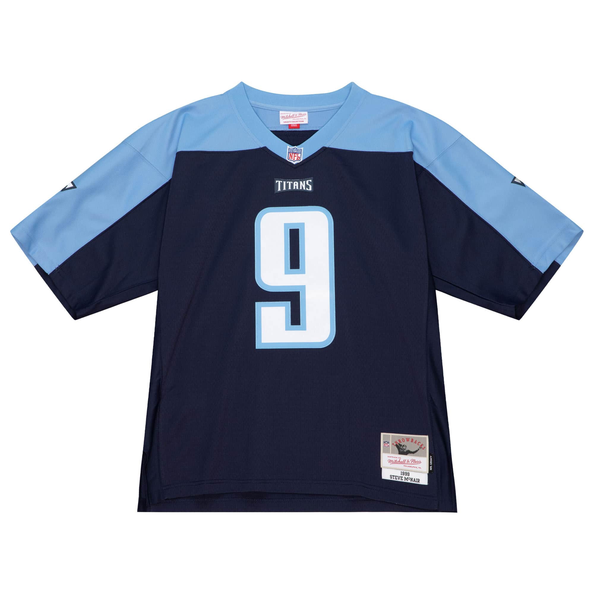 Steve McNair #9 Tennessee Titans 1999 Mitchell & Ness Legacy NFL Trikot Navy