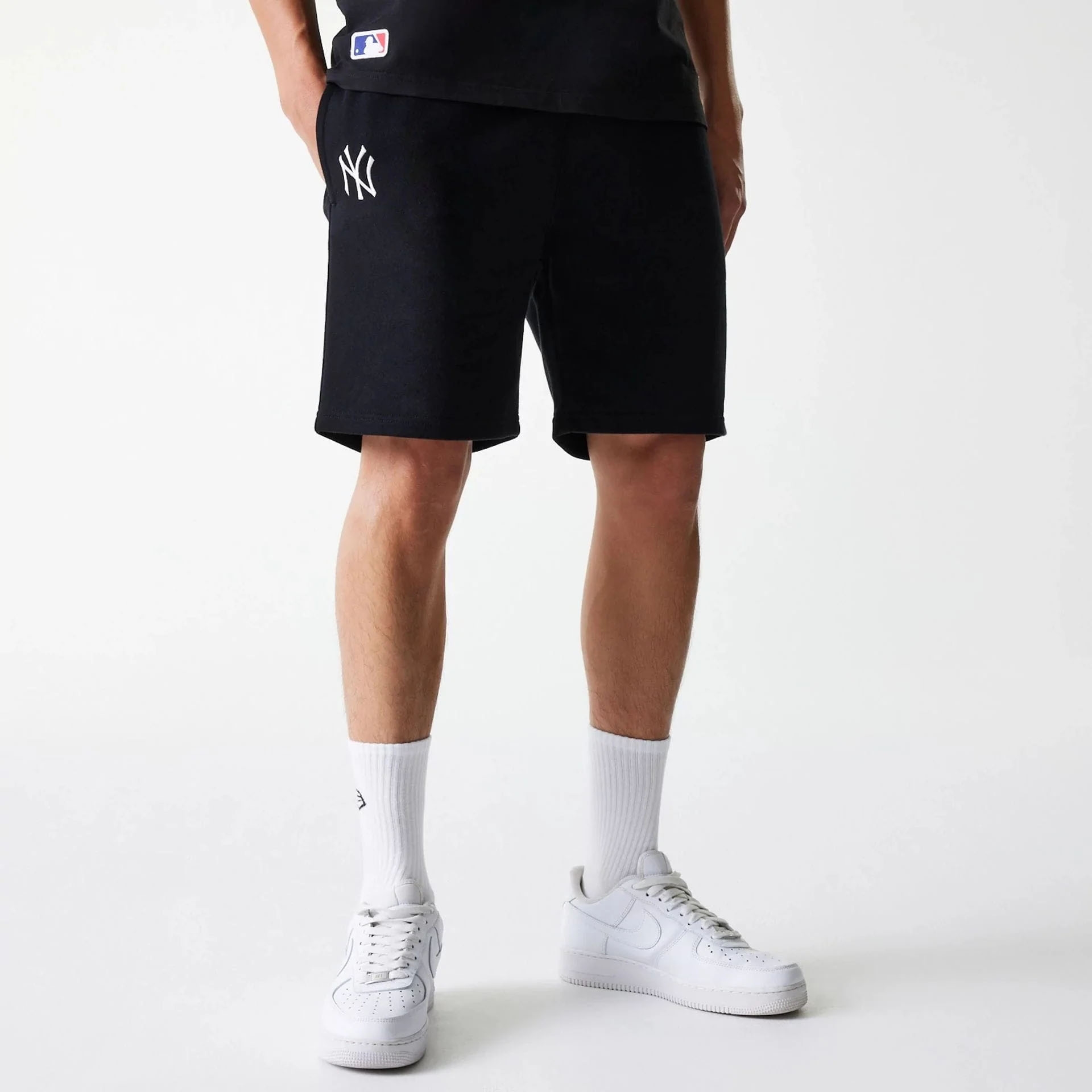 New York Yankees MLB Sweat Shorts Schwarz