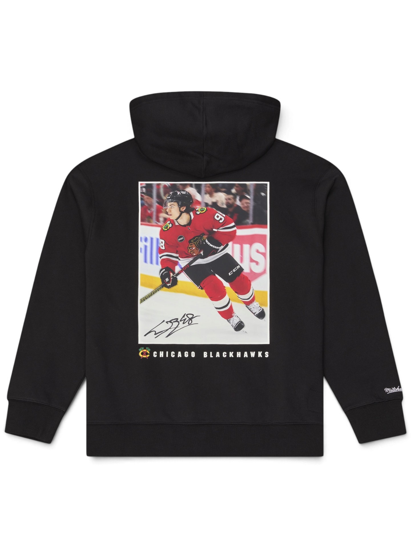 Connor Bedard Chicago Blackhawks Player Photo NHL Hoodie Schwarz