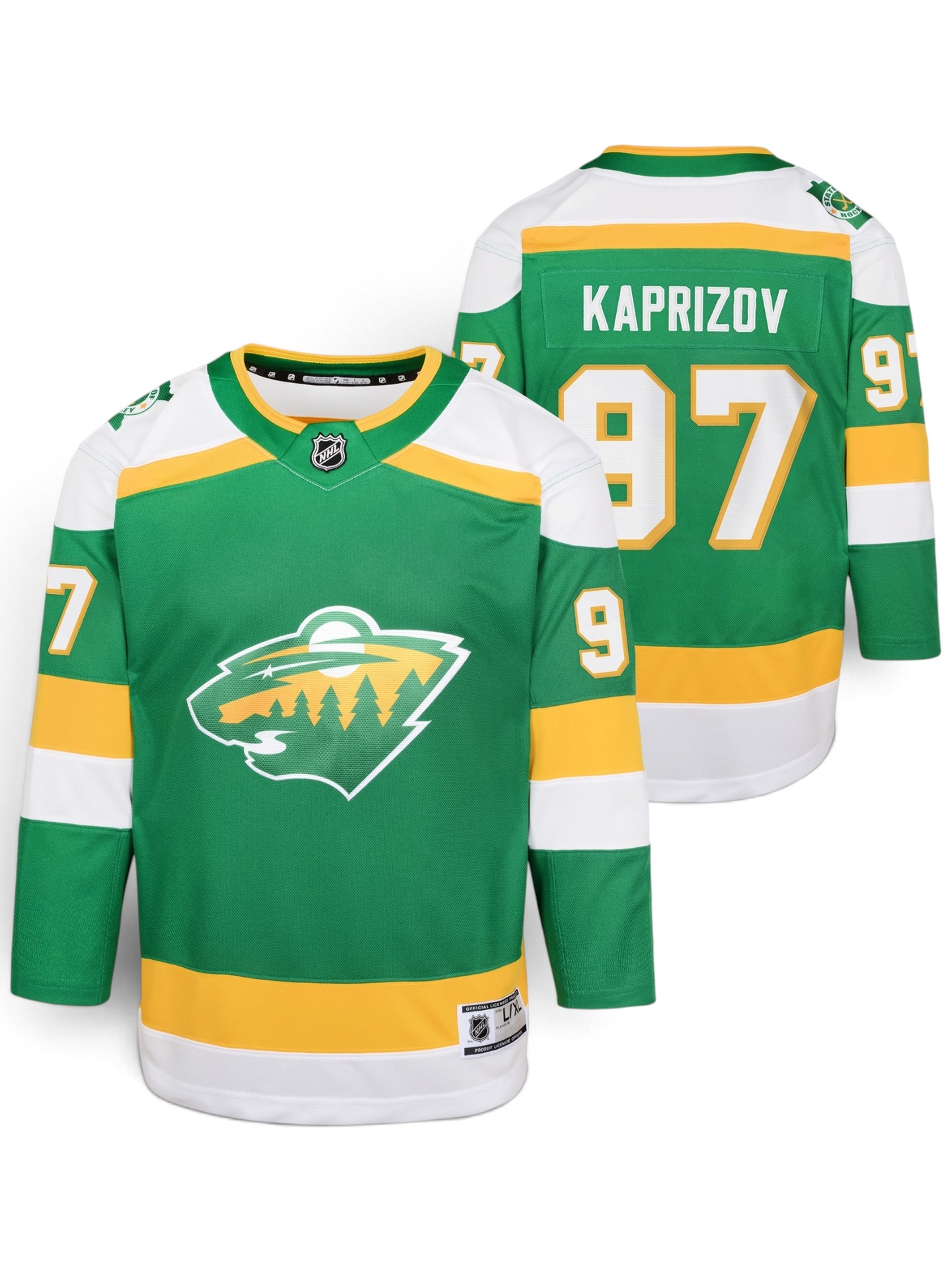 Kirill Kaprizov #97 Minnesota Wild Premier NHL Trikot Grün (YOUTH)
