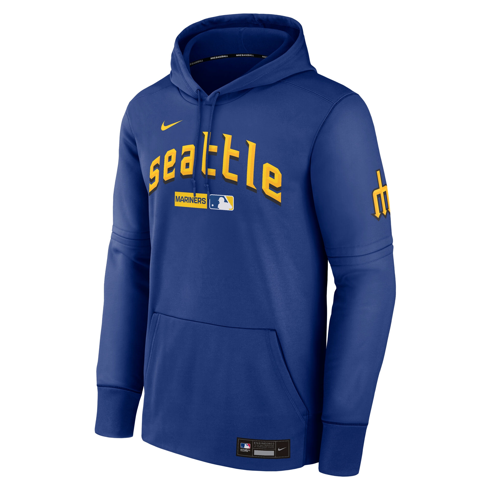 Seattle Mariners City Connect 2026 MLB Authentic Therma Hoodie Blau