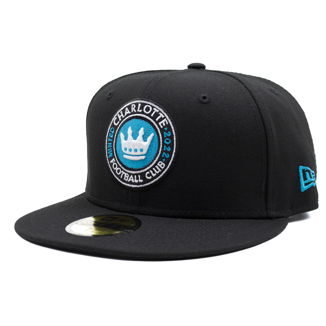 Charlotte FC Team Logo New Era 59FIFTY Fitted MLS Cap Schwarz