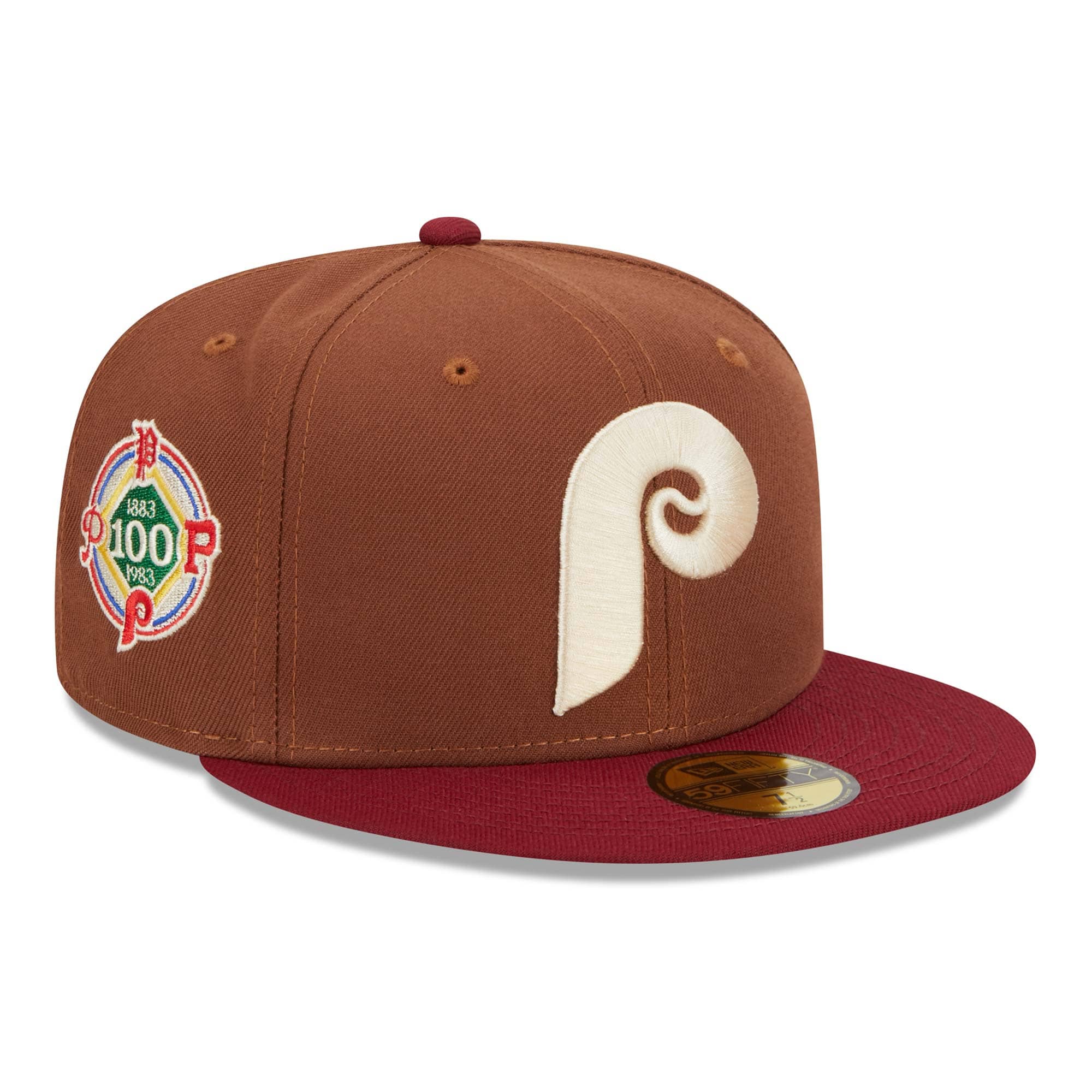 Philadelphia Phillies Harvest New Era 59FIFTY Fitted MLB Cap Braun