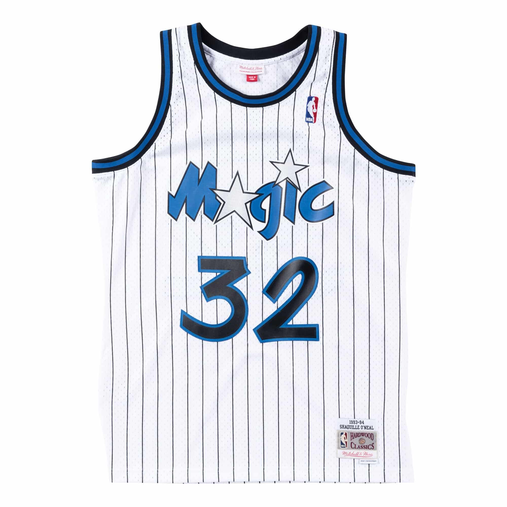 Shaq O'Neal #32 Orlando Magic 1993-94 Mitchell & Ness Swingman NBA Trikot Weiß