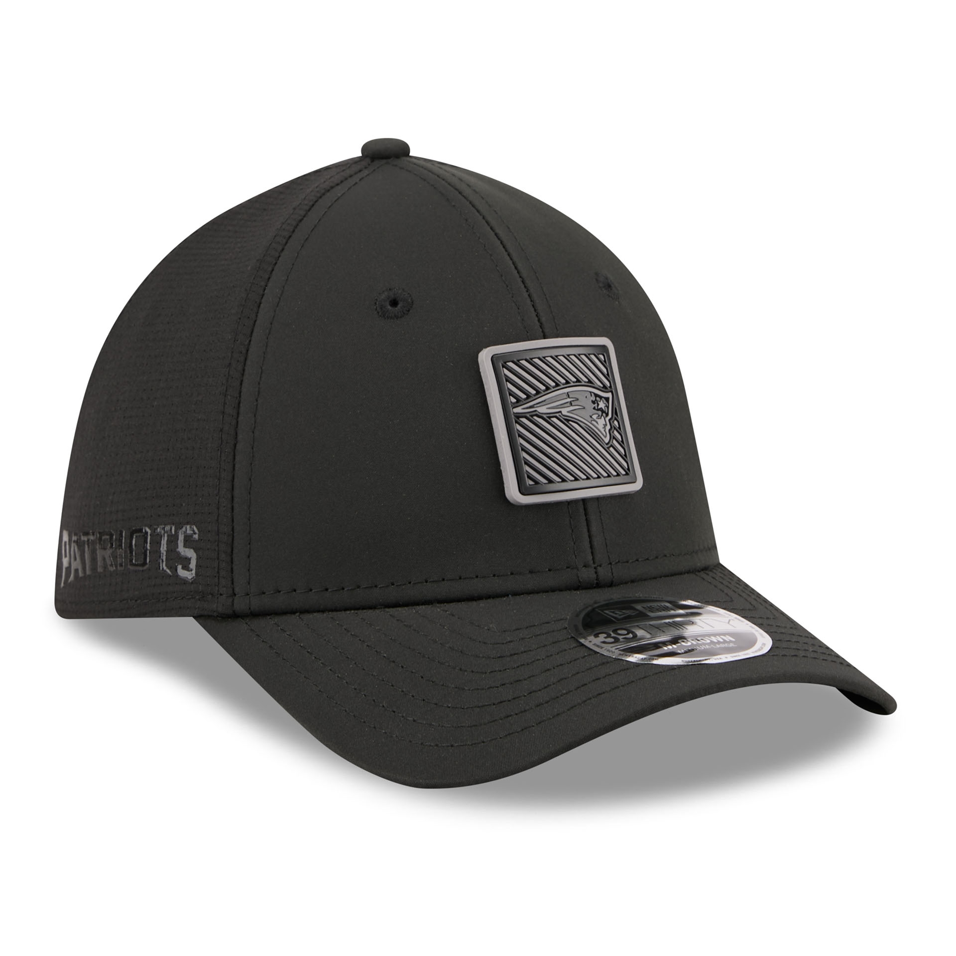 New England Patriots Black 2026 NFL Training Camp 39THIRTY Flex Cap