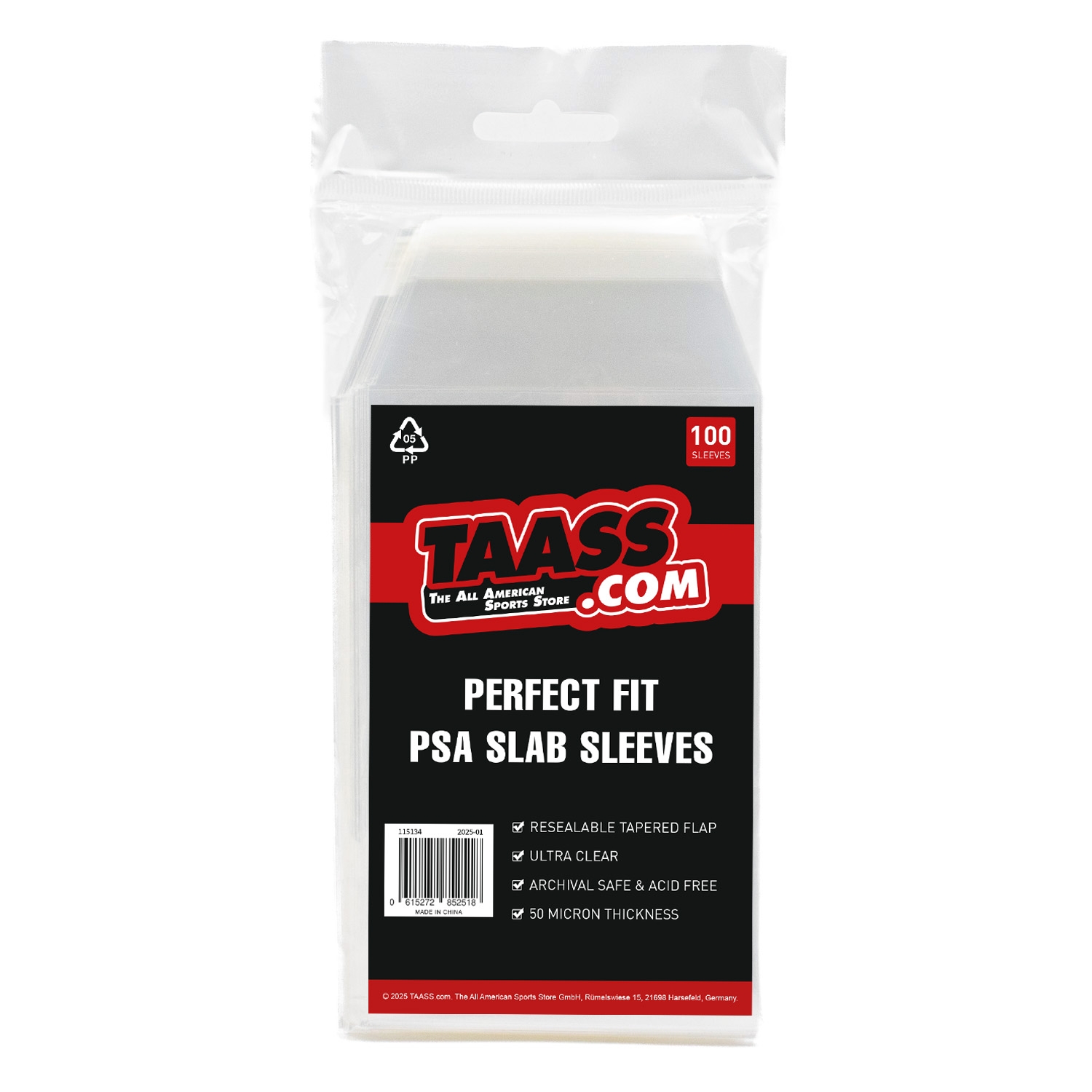 Perfect Fit PSA Slab Sleeves (100/Pack)