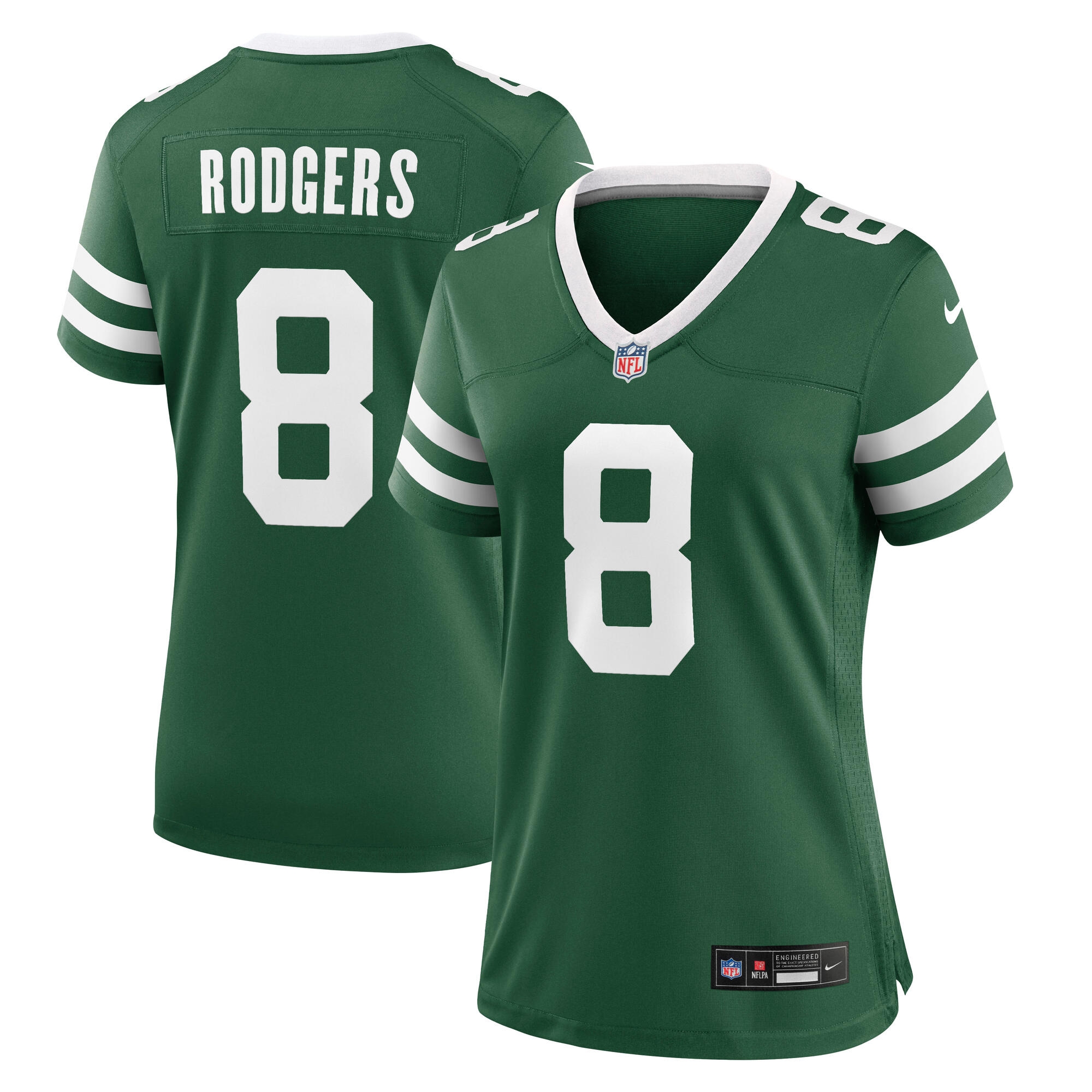 Aaron Rodgers #8 New York Jets Nike Game NFL Trikot Grün (DAMEN)