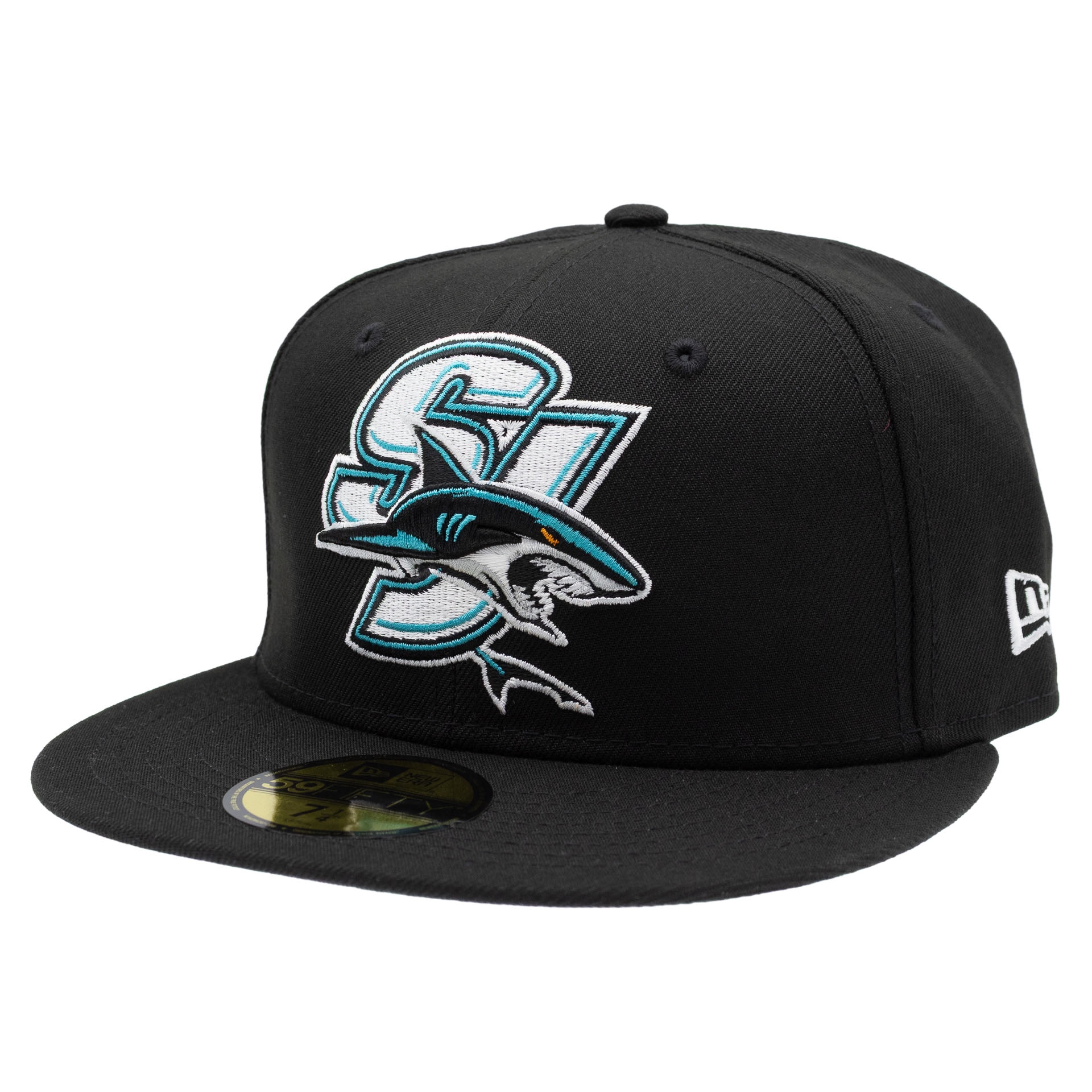 San Jose Sharks SJ Logo 59FIFTY Fitted NHL Cap Schwarz