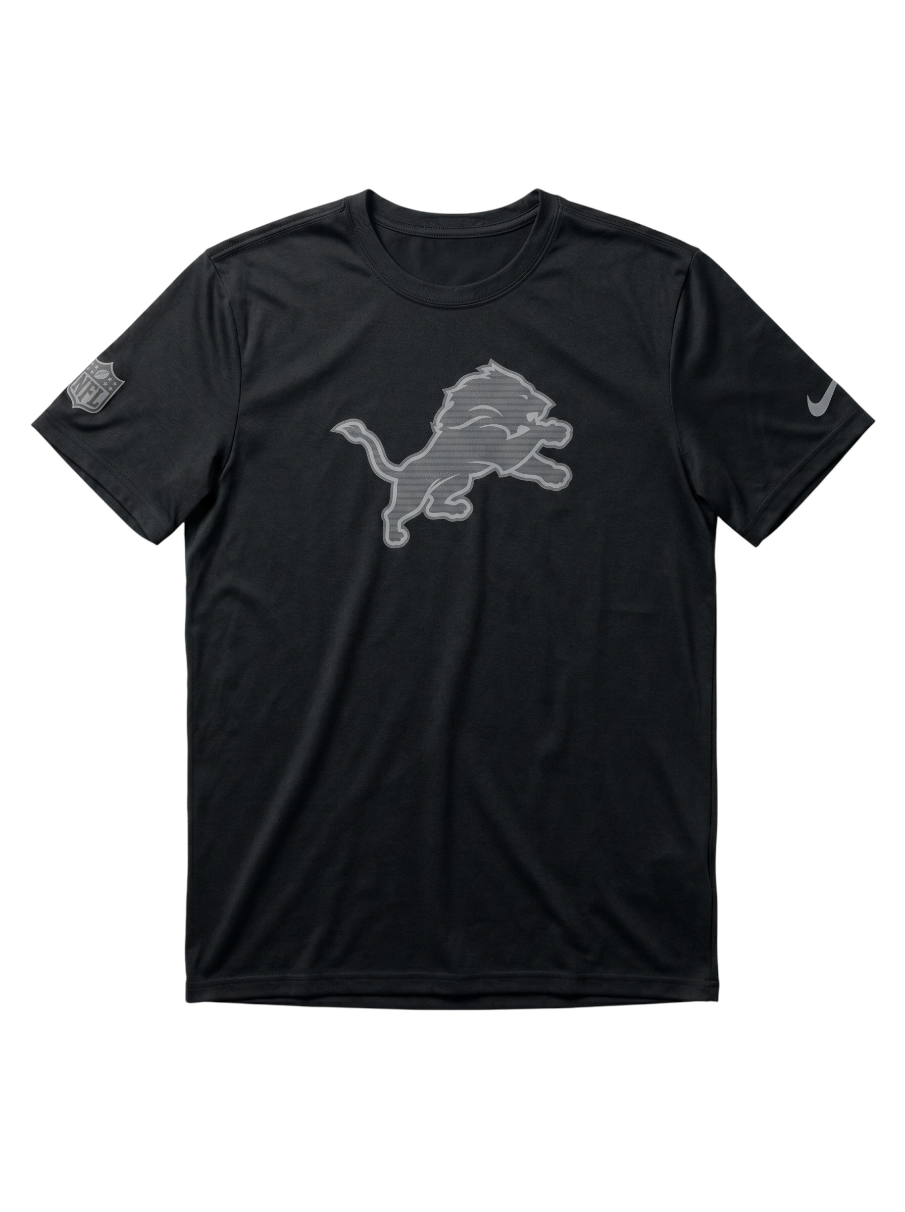 Detroit Lions 2026 NFL Sideline Lead The Charge Legend T-Shirt Schwarz