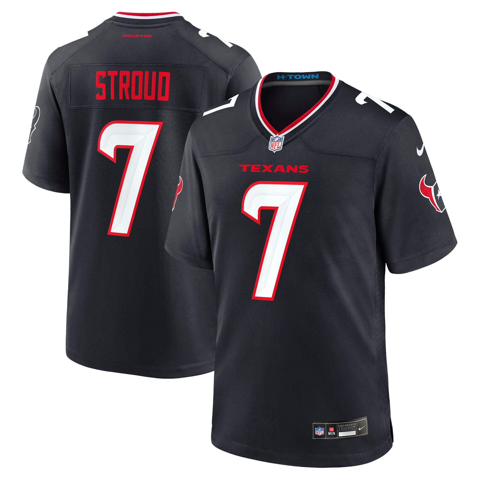 C.J. Stroud #7 Houston Texans Nike Game NFL Trikot Navy