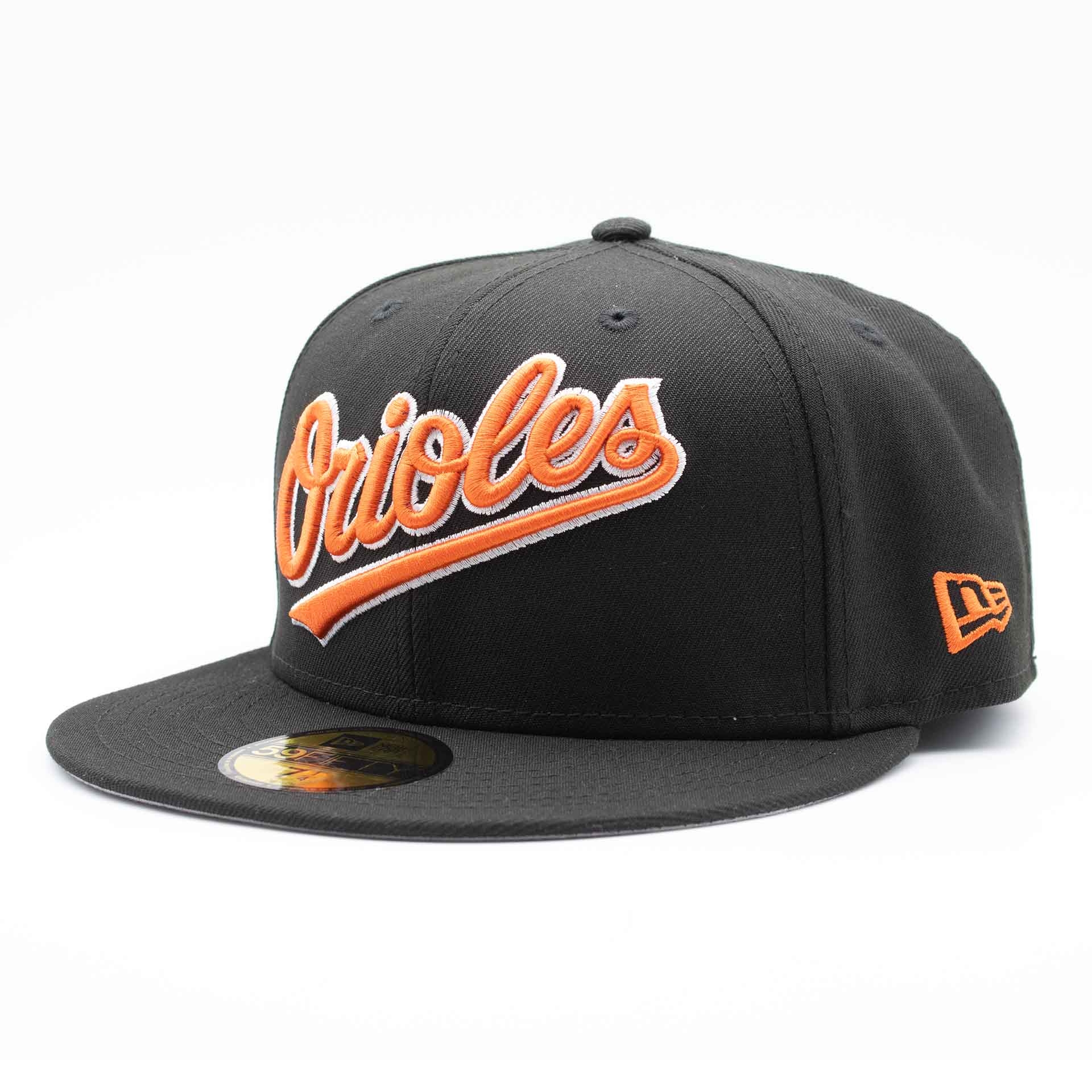 Baltimore Orioles Script 59FIFTY Fitted MLB Cap Schwarz