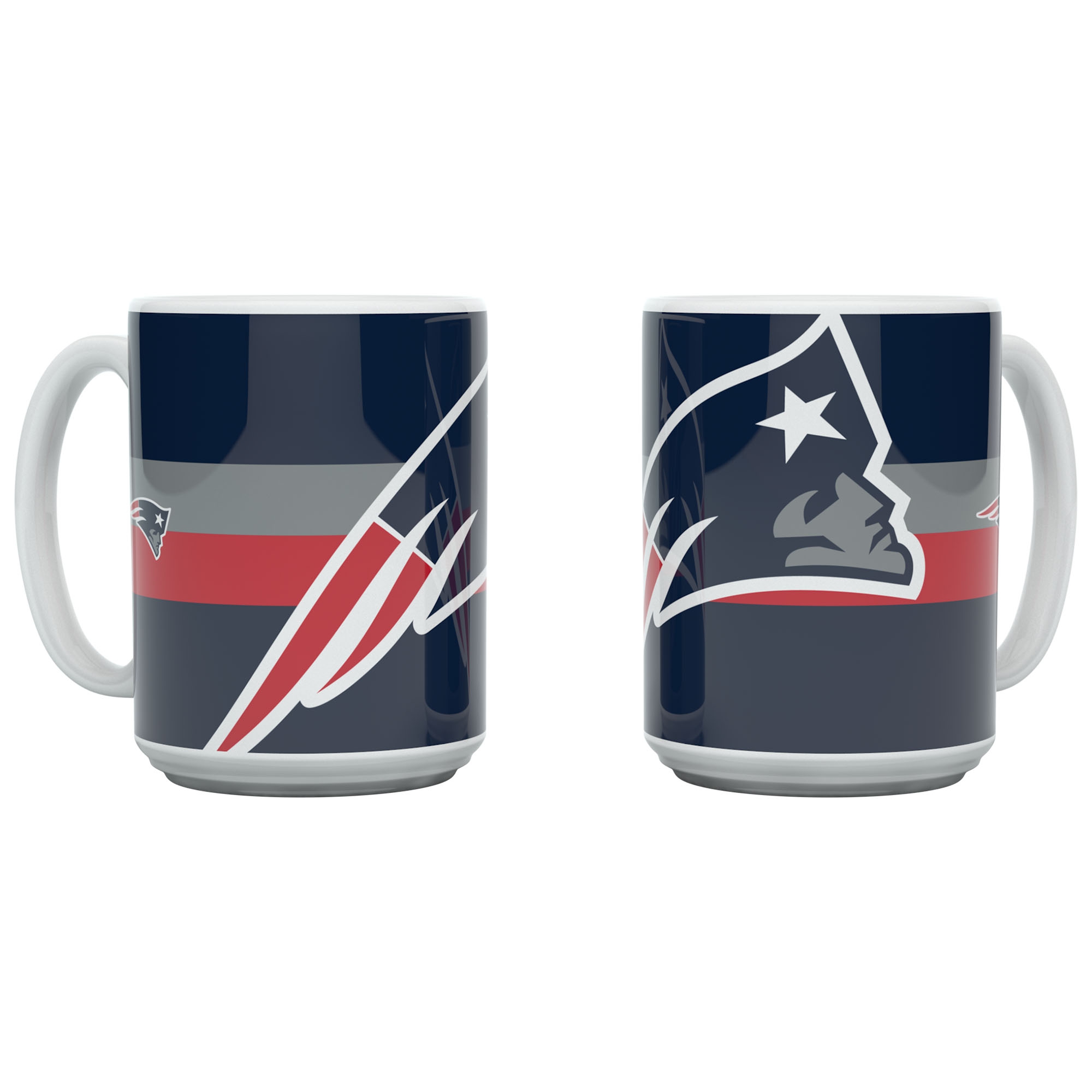 New England Patriots Triple Logo Jumbo NFL Becher (450 ml)
