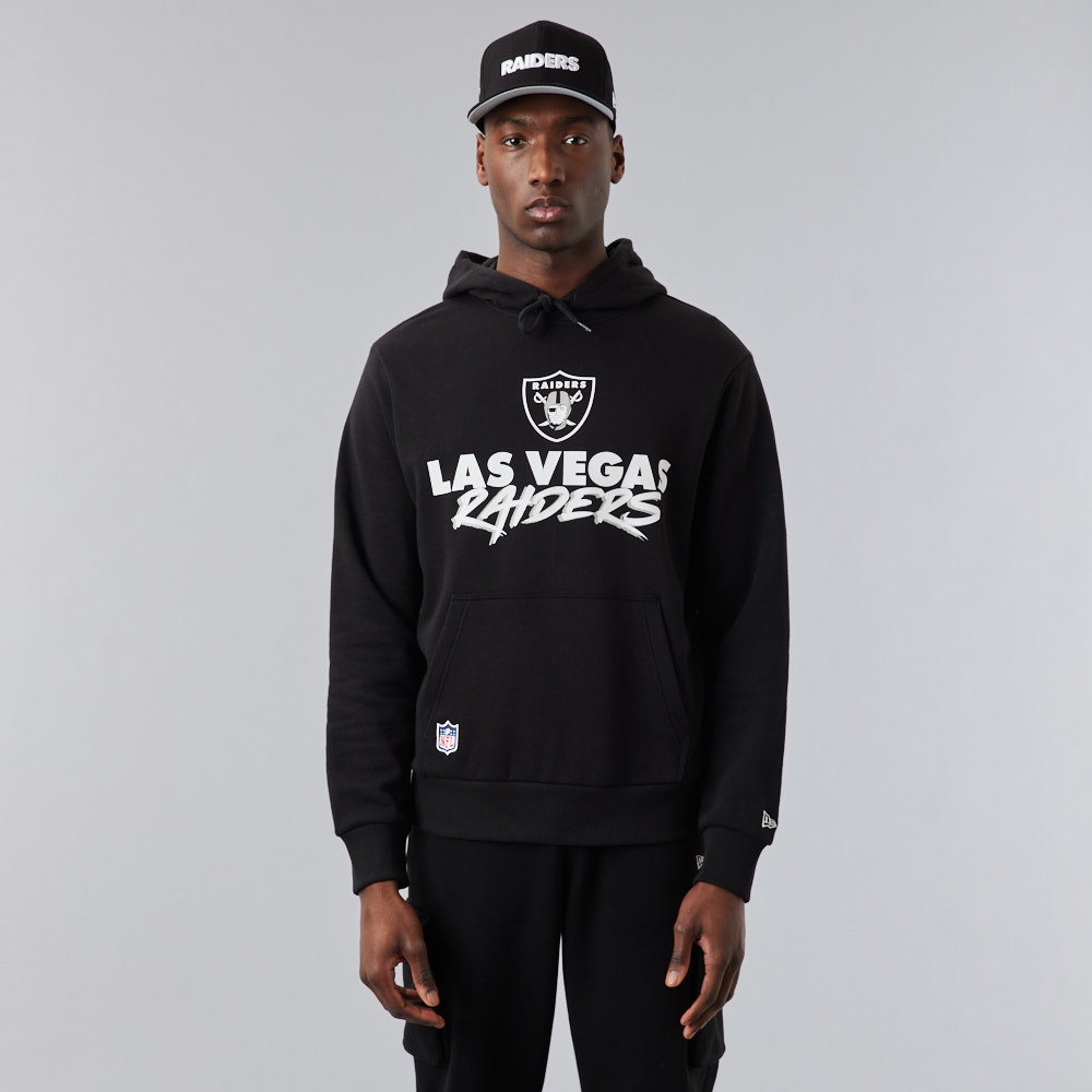Las Vegas Raiders Script New Era NFL Hoodie Schwarz