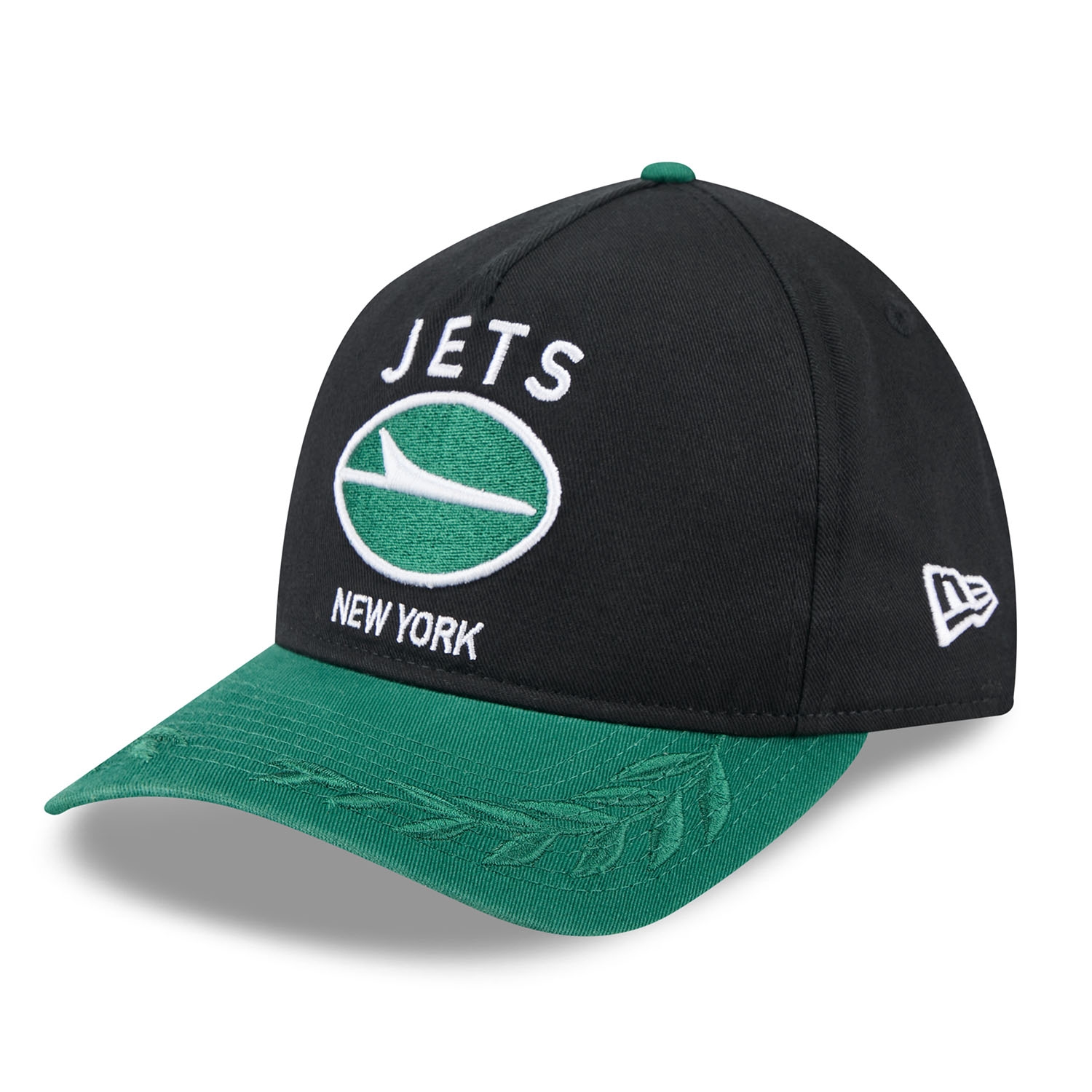 New York Jets 2025 NFL Draft 9TWENTY A-Frame Adjustable Cap Schwarz