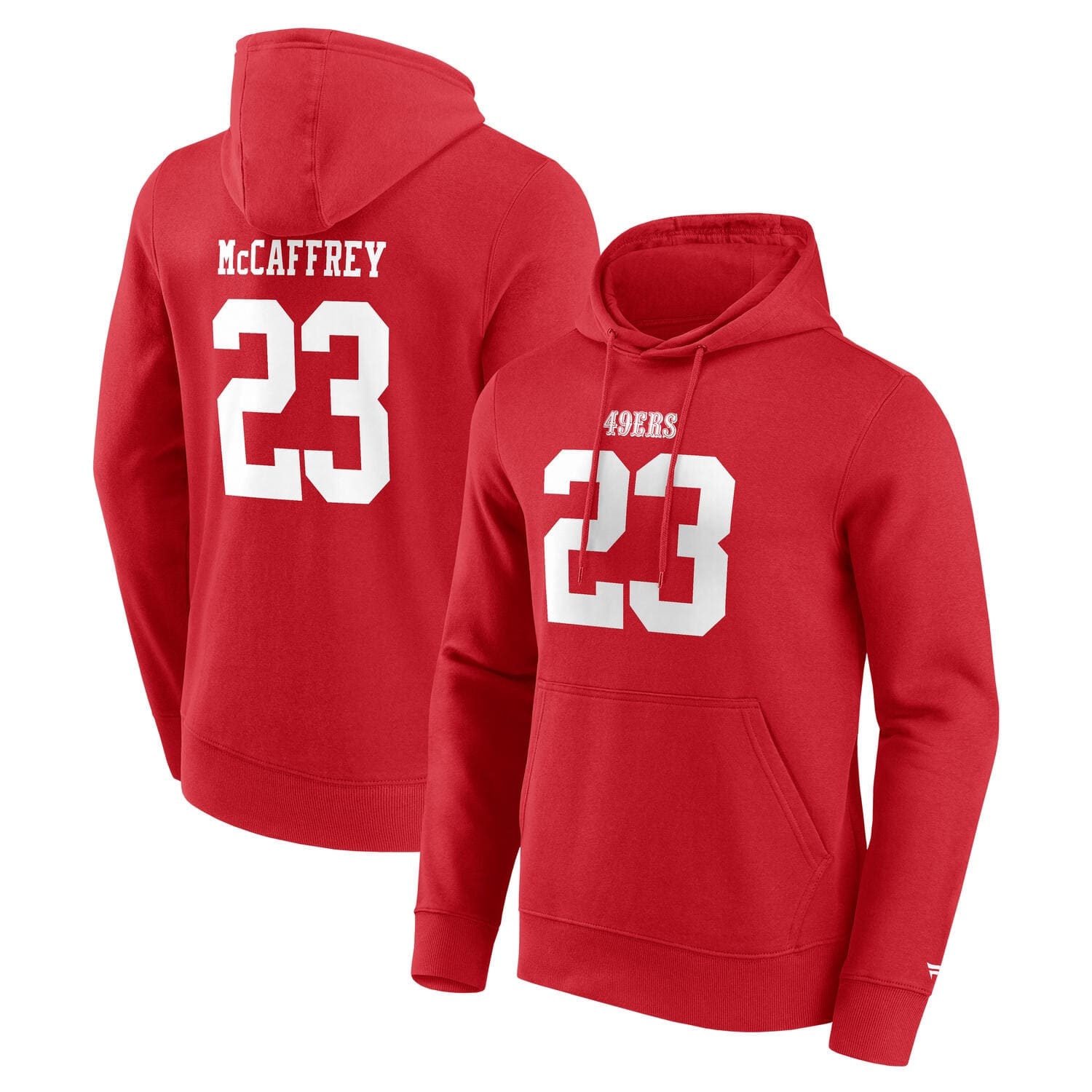 Christian McCaffrey #23 San Francisco 49ers Player NFL Hoodie Rot