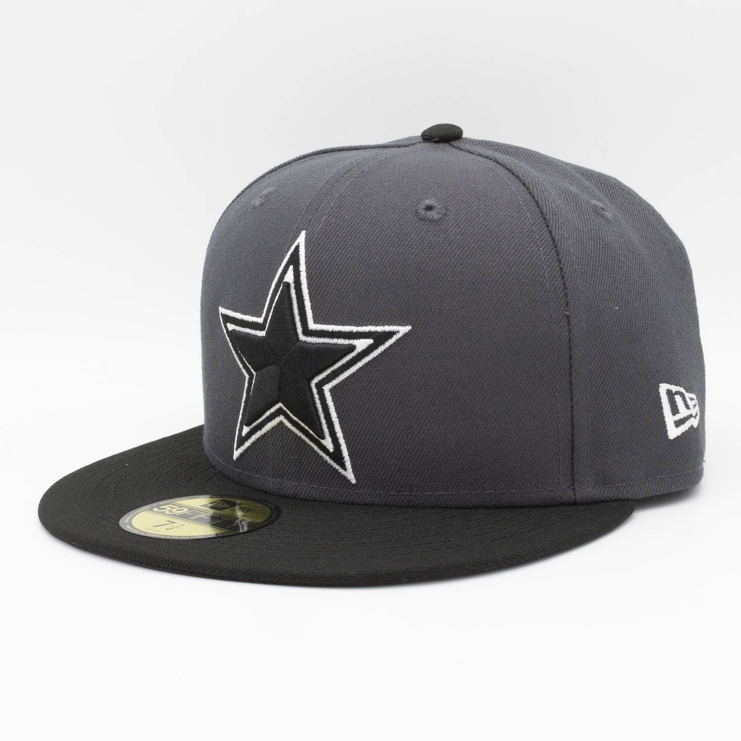 Dallas Cowboys 2-Tone New Era 59FIFTY Fitted NFL Cap Graphite/Schwarz