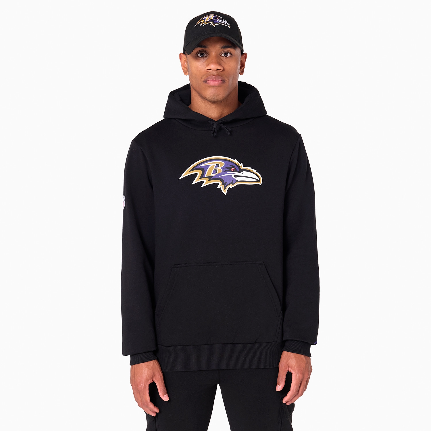 Baltimore Ravens Logo Hoodie NFL Sweatshirt Schwarz