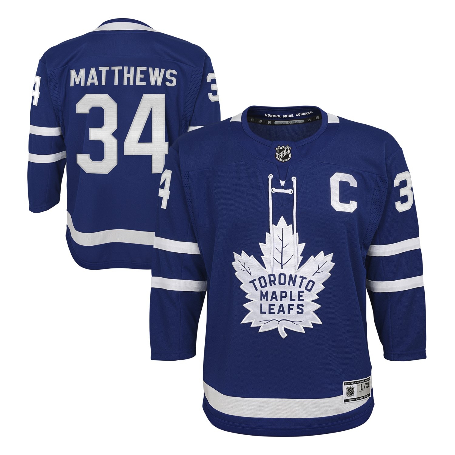 Auston Matthews #34 Toronto Maple Leafs Premier NHL Trikot Blau (YOUTH)
