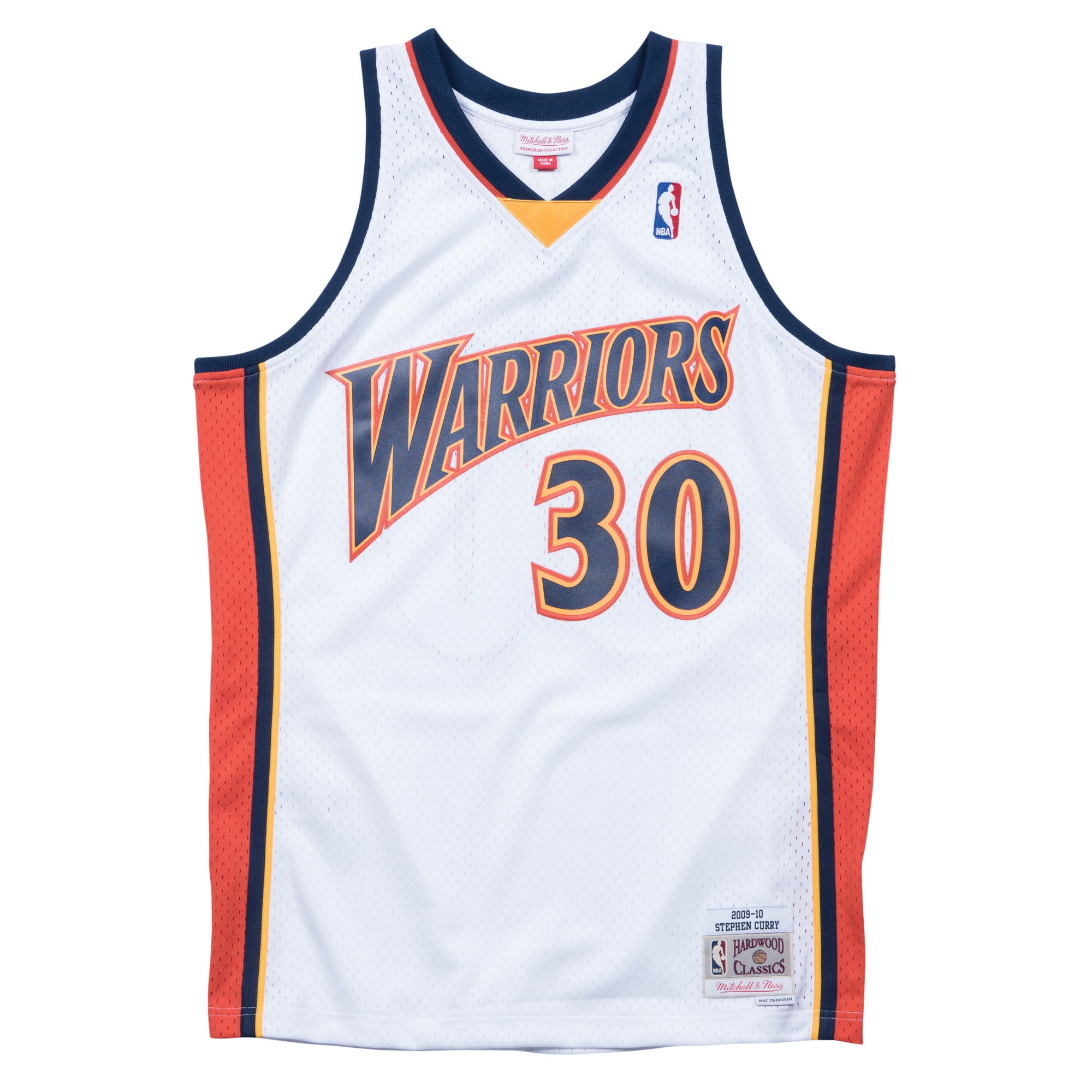 Stephen Curry #30 Golden State Warriors 2009-10 Mitchell & Ness Swingman NBA Jersey White