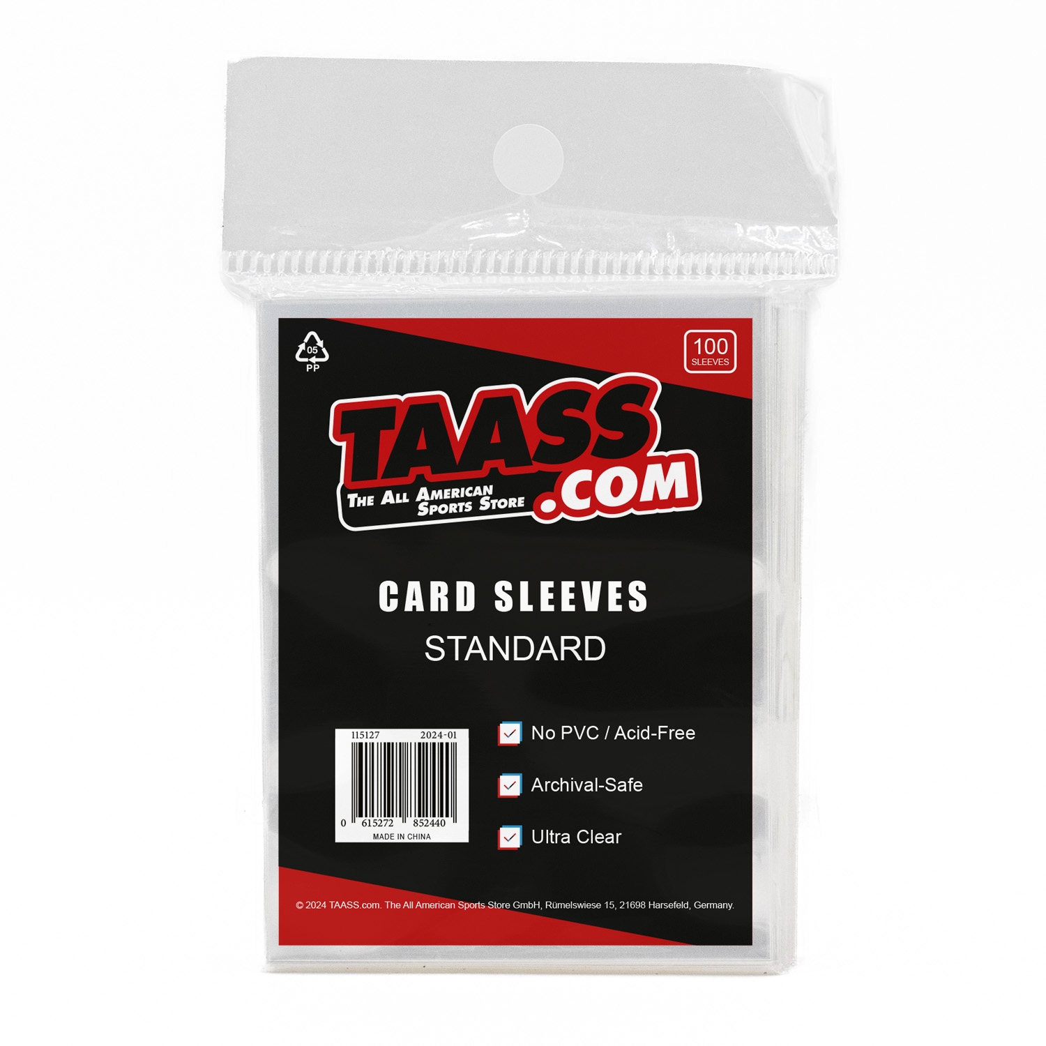 Card Sleeves - Standard (100/Pack)
