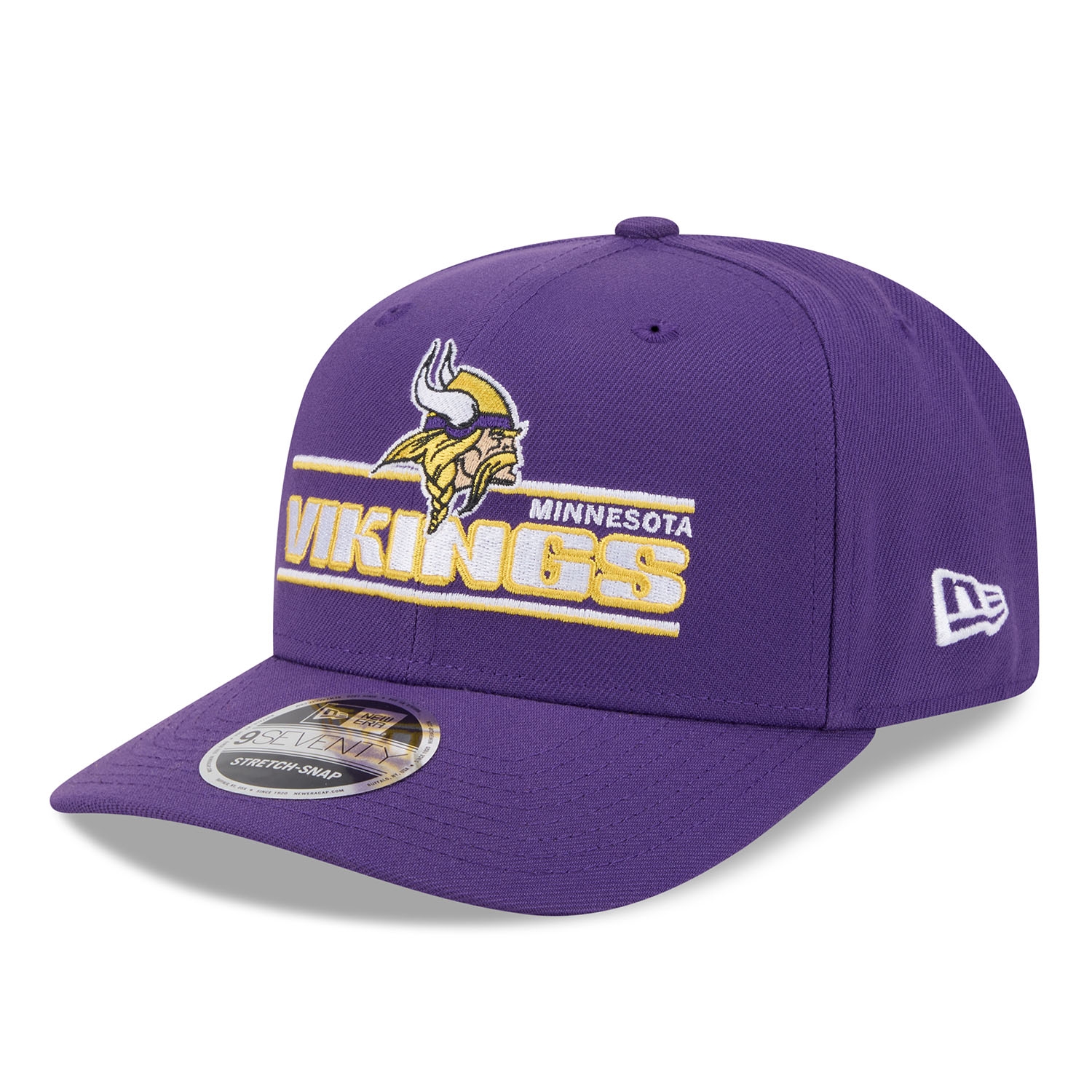 Minnesota Vikings NFL Stated 9SEVENTY Stretch-Snap Cap Purple