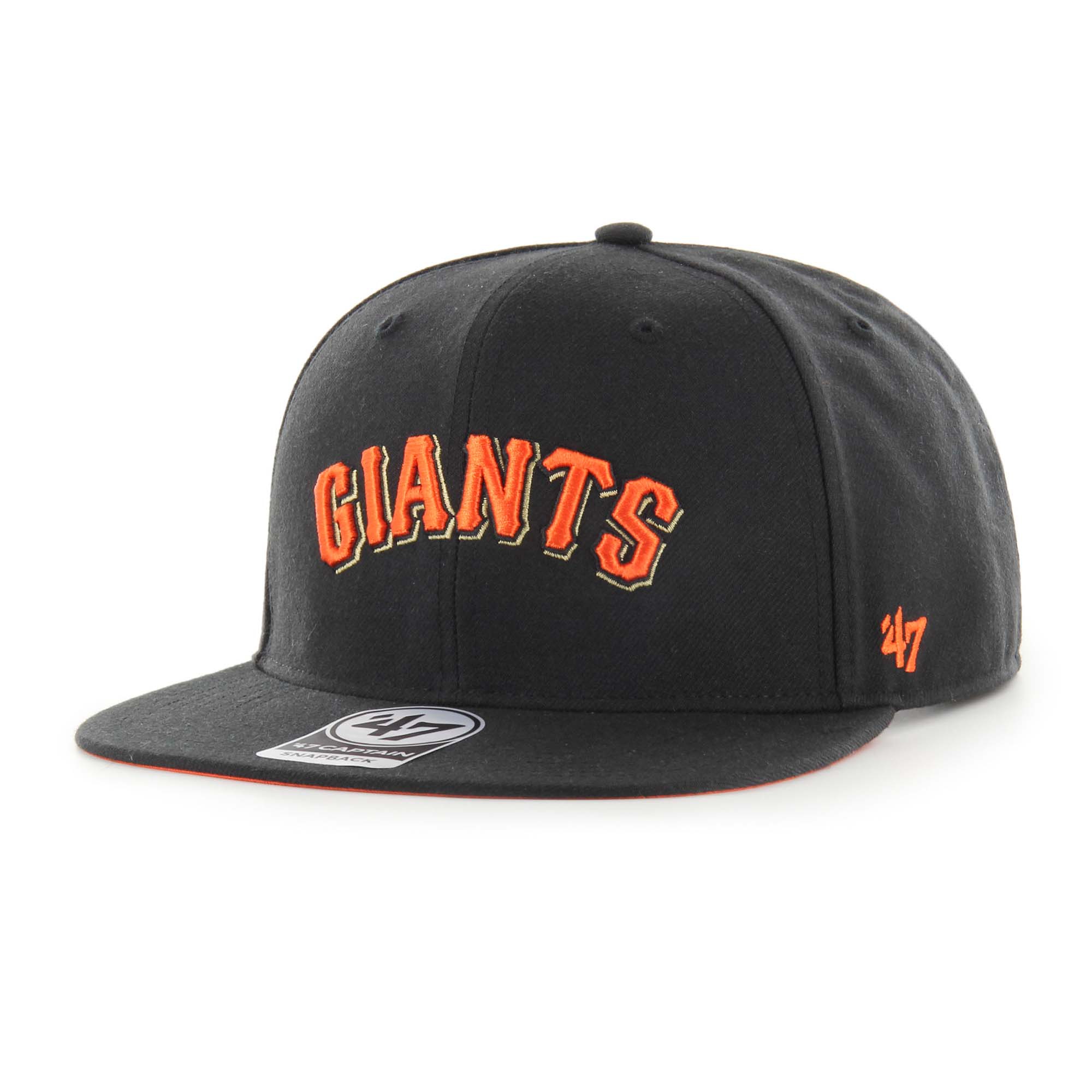 San Francisco Giants Script '47 Captain Snapback MLB Cap Schwarz