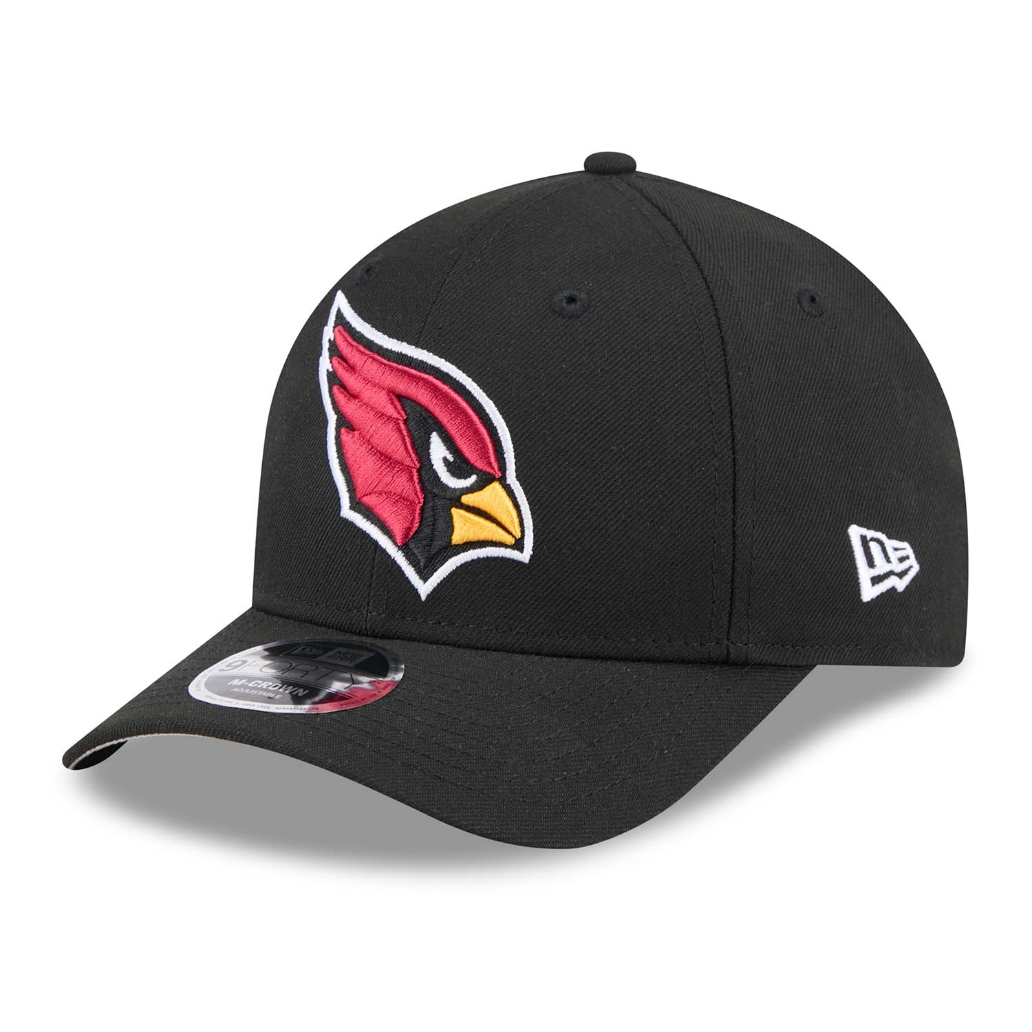 Arizona Cardinals NFL Team Logo New Era 9FORTY M-Crown Snapback Cap Schwarz