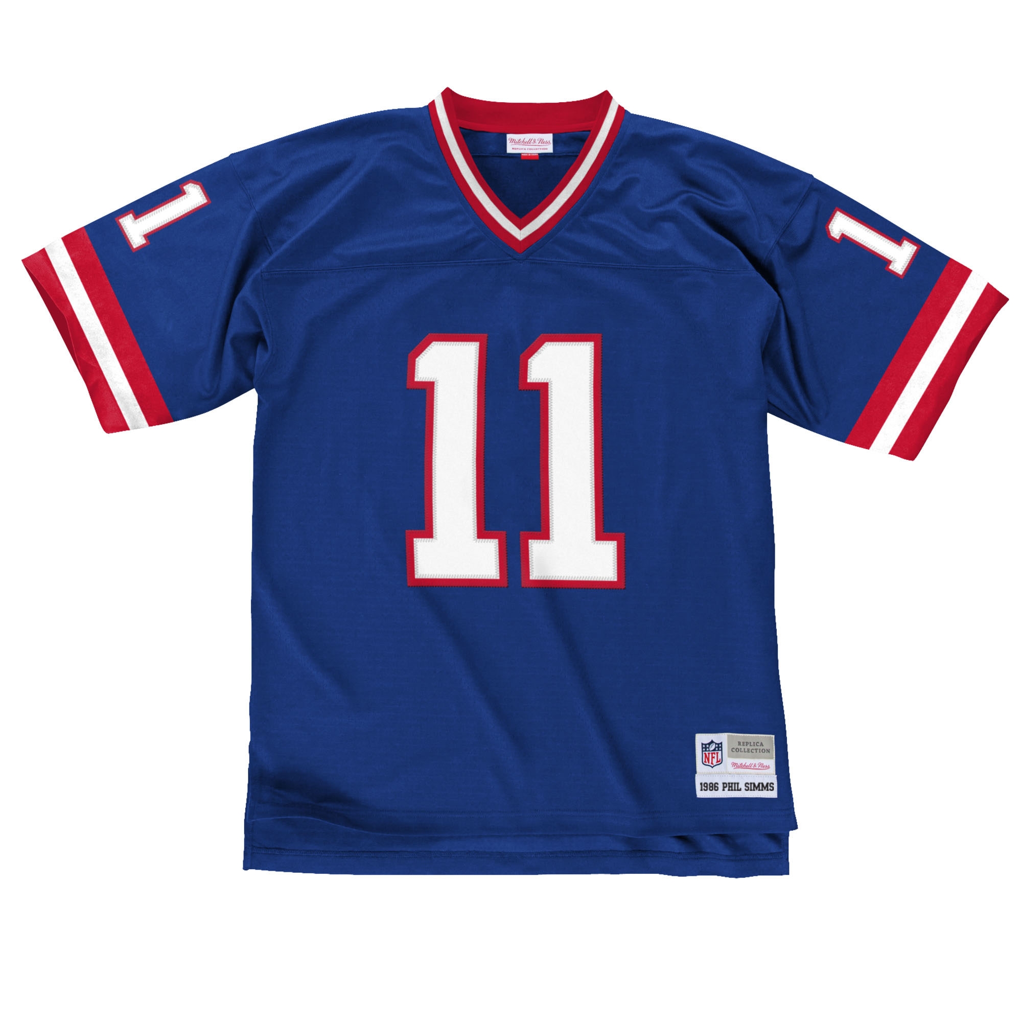 Phil Simms #11 New York Giants Mitchell & Ness Throwback NFL Trikot Blau