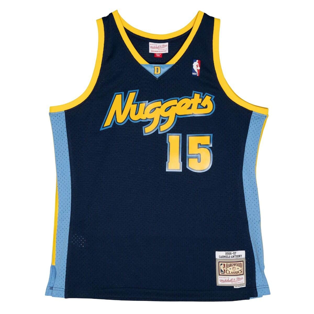Carmelo Anthony #15 Denver Nuggets 2006-07 Mitchell & Ness Swingman NBA Trikot Navy