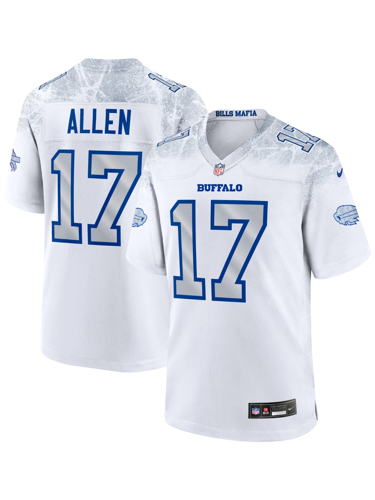 Josh Allen #17 Buffalo Bills Rivalries Game NFL Trikot Weiß