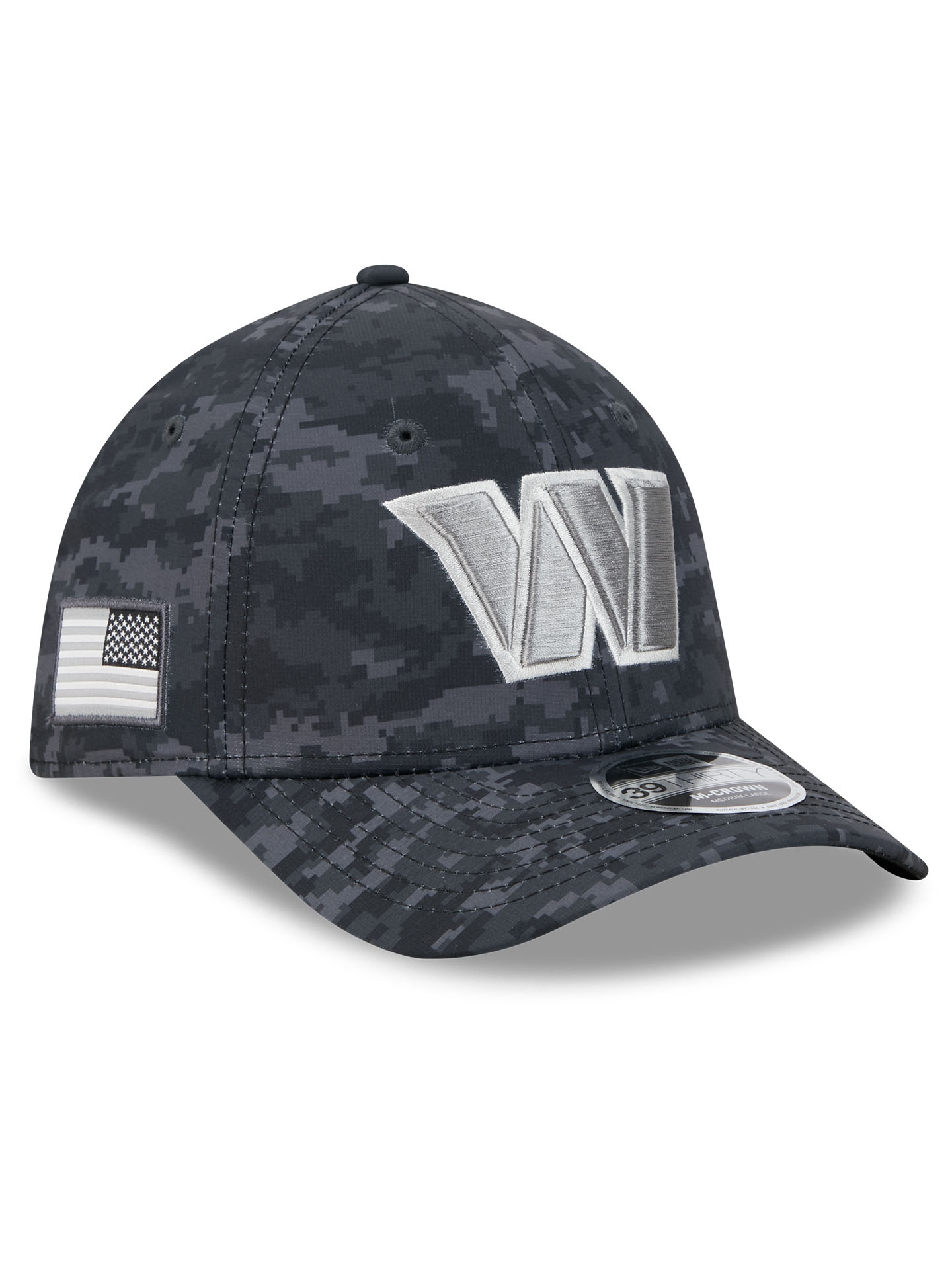 Washington Commanders 2026 NFL Salute to Service 39THIRTY M-Crown Flex Cap Schwarz