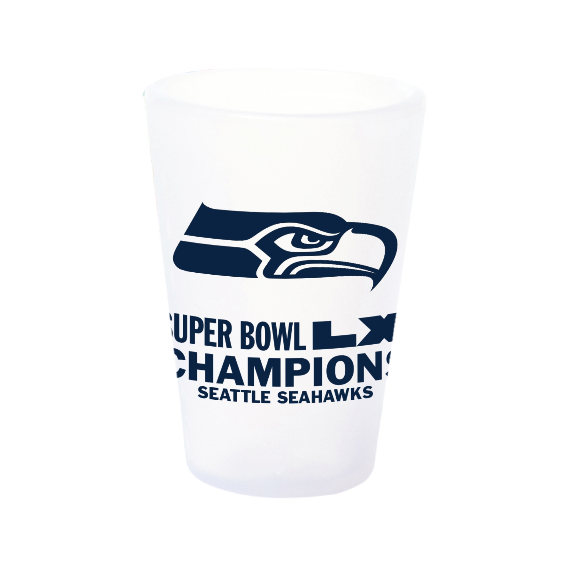 Seattle Seahawks Super Bowl LX Champions SiliShot Schnapsglas