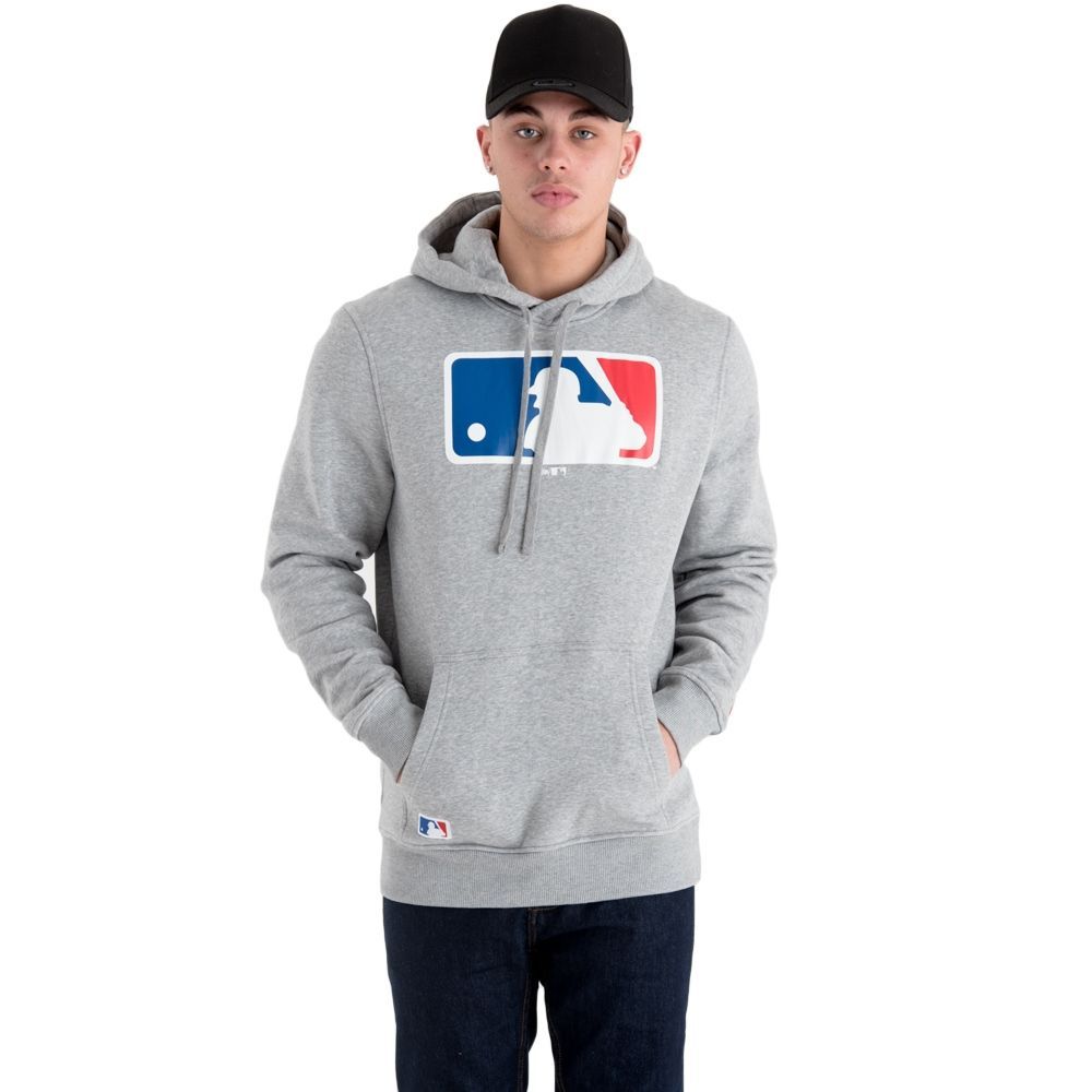 Major League Baseball Logo Hoodie MLB Grau