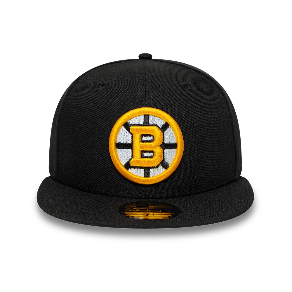 Boston Bruins Basic Logo 59FIFTY Fitted NHL Cap Schwarz