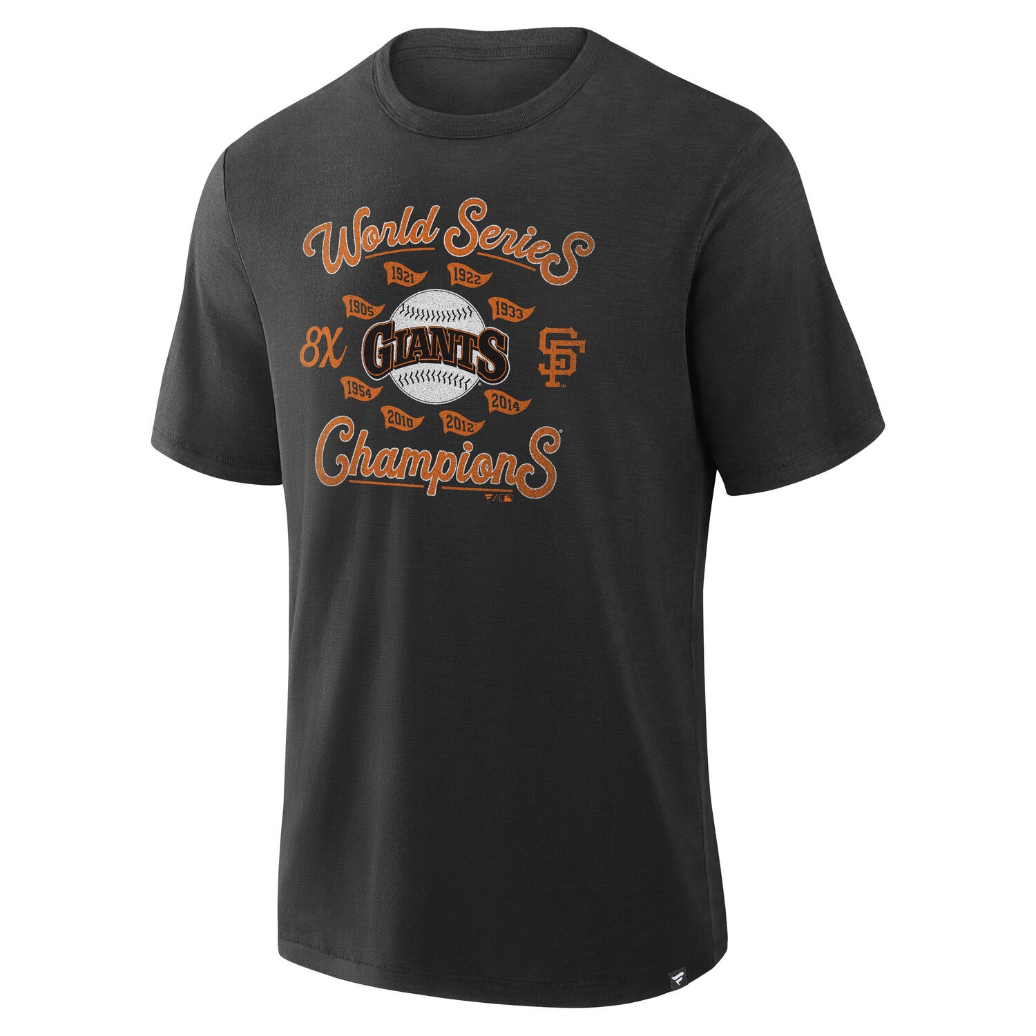 San Francisco Giants Retro Stadium Slub MLB T-Shirt Black