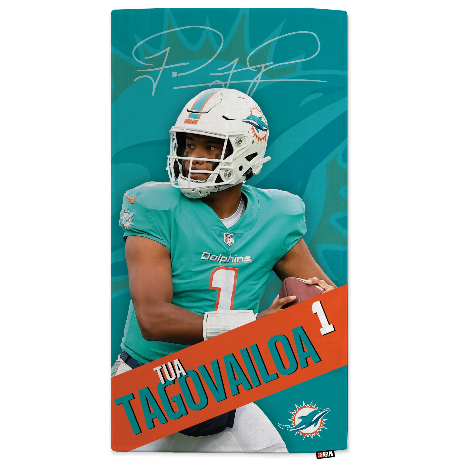 Tua Tagovailoa Miami Dolphins NFL Strandtuch
