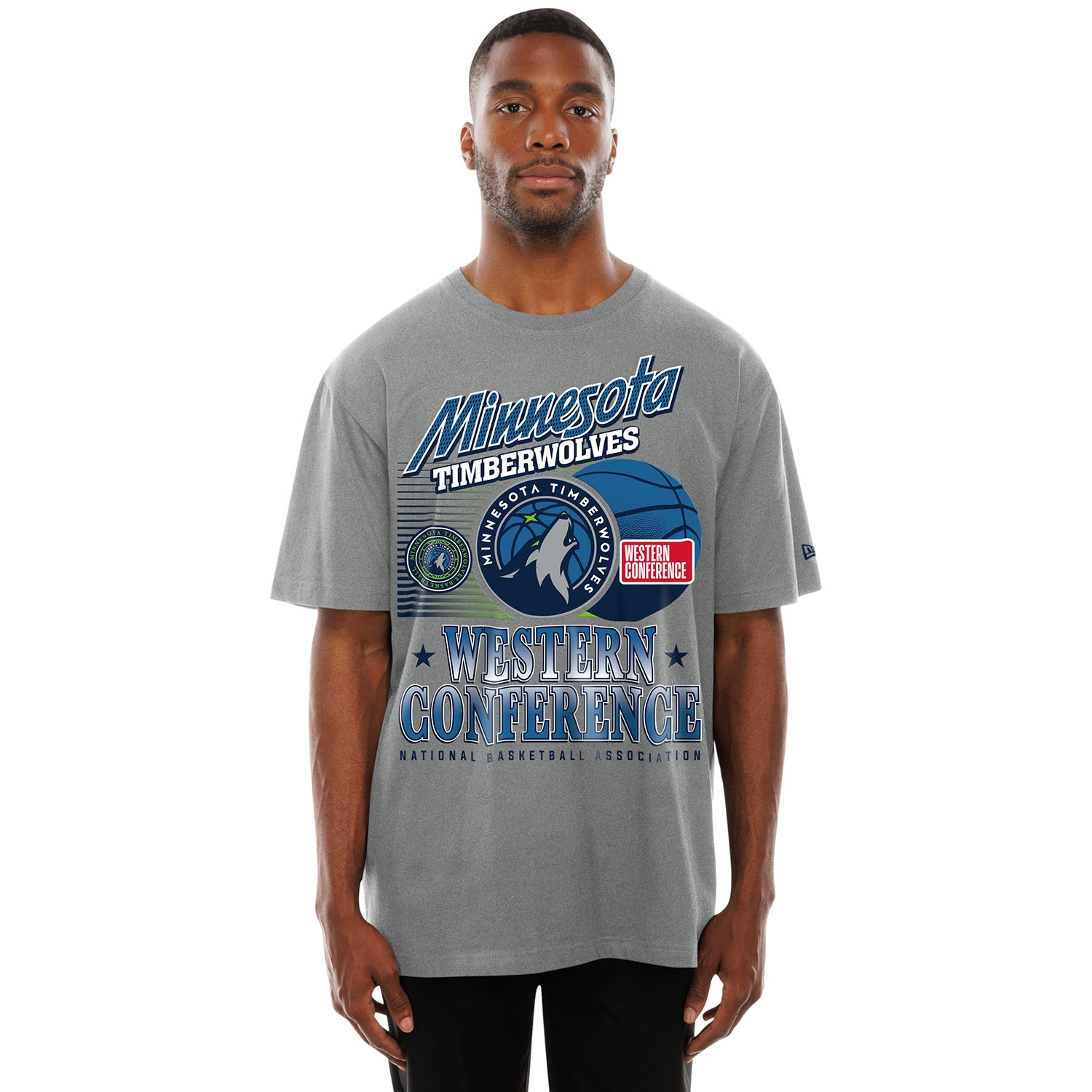 Minnesota Timberwolves Sport Classics Oversized NBA T-Shirt Grau