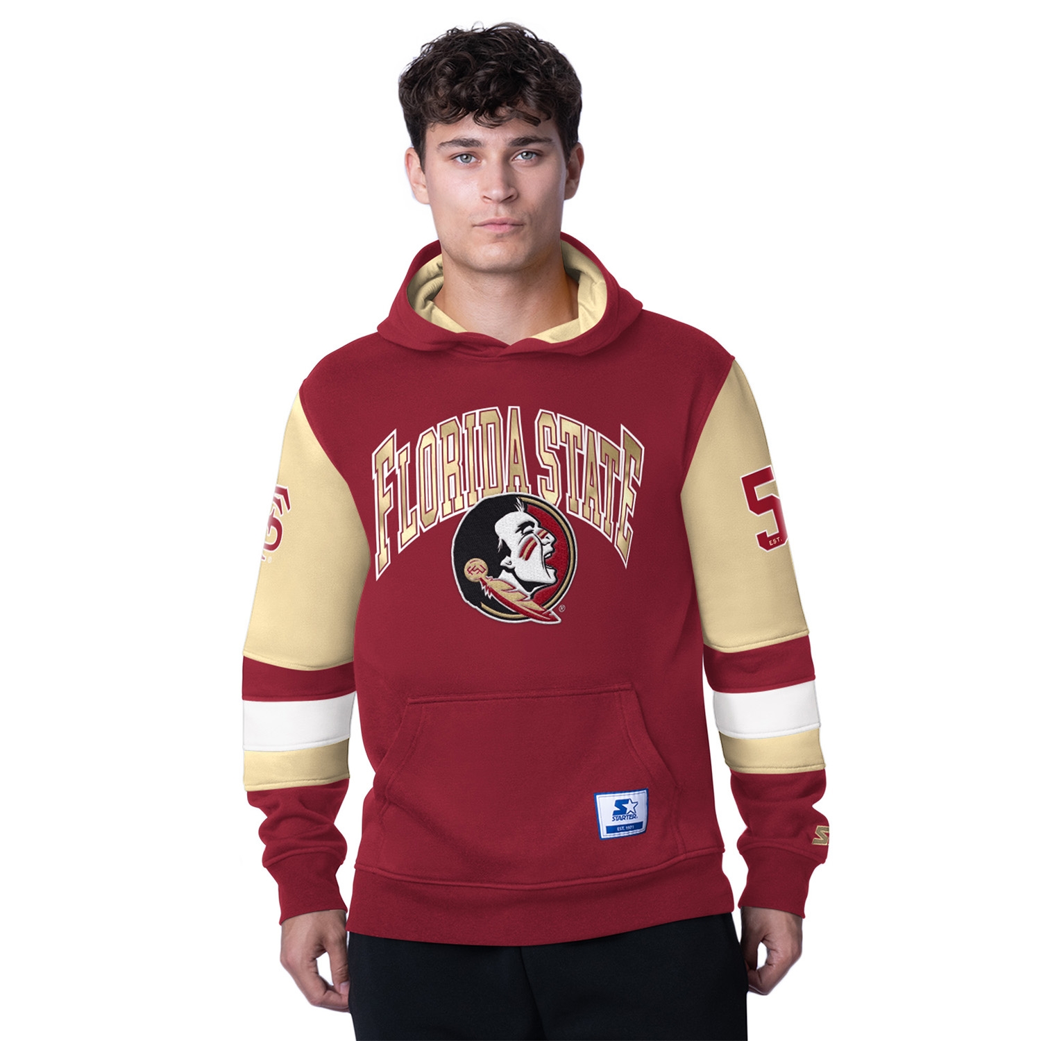 Florida State Seminoles Starter End Zone NCAA Hoodie Rot