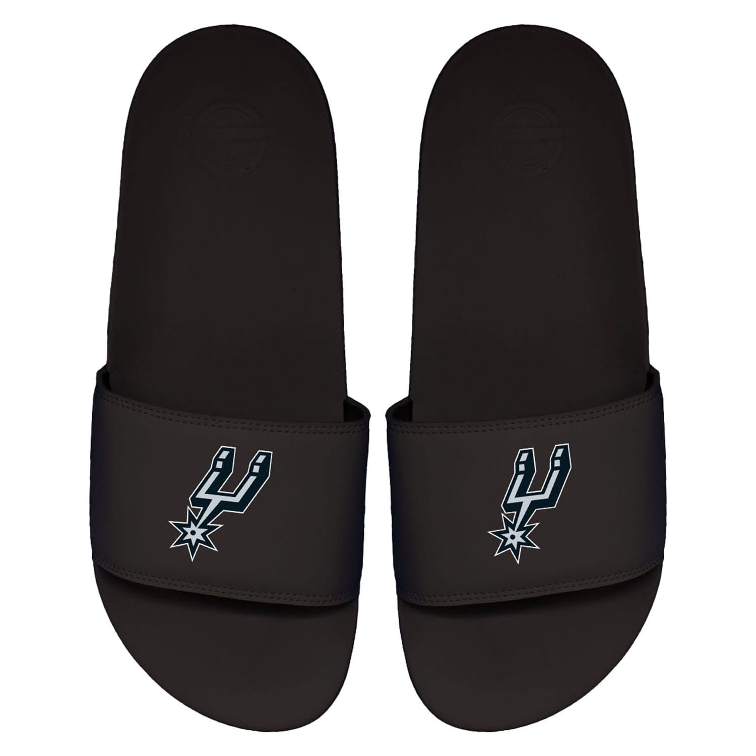 San Antonio Spurs Primary Logo ISlide NBA Slipper Badelatschen Schwarz