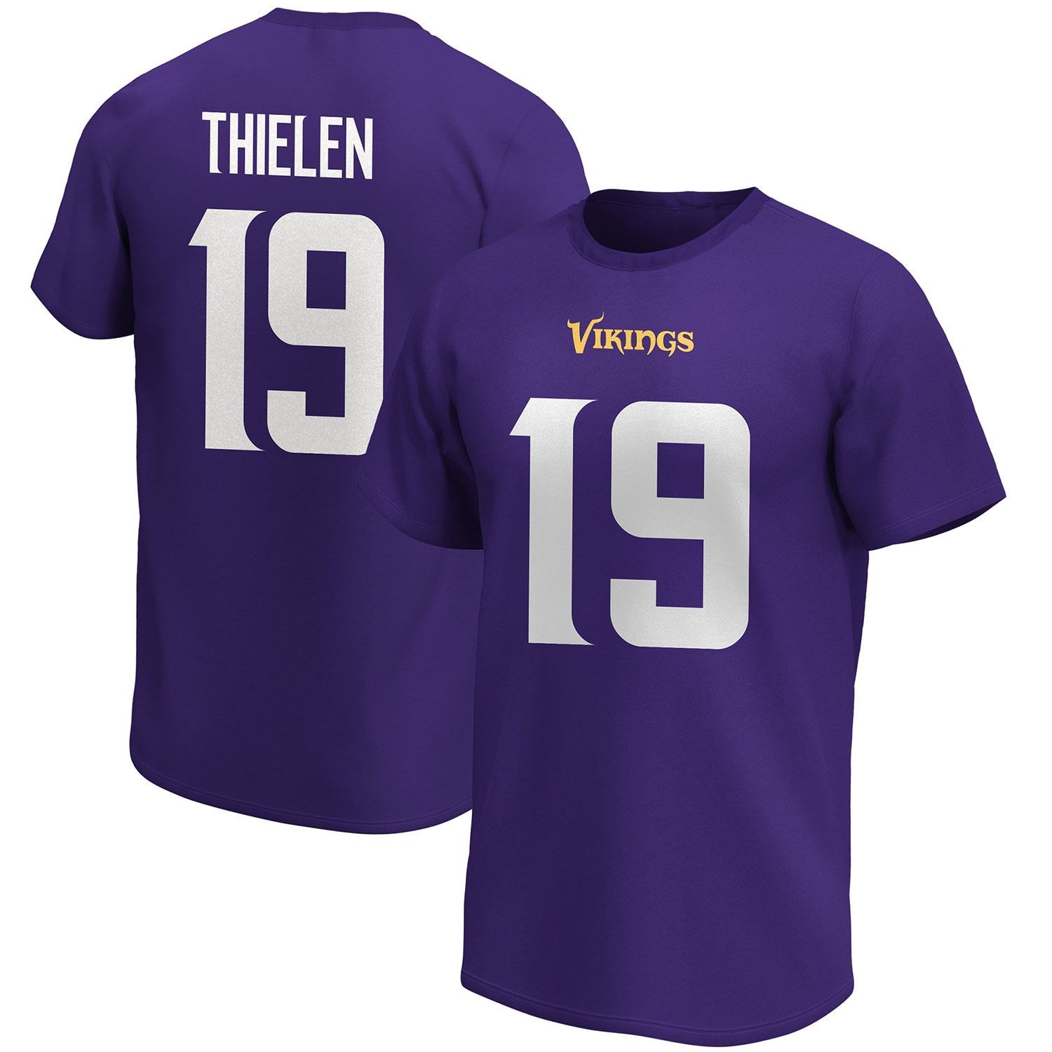 Adam Thielen #19 Minnesota Vikings Fanatics Player NFL T-Shirt Lila