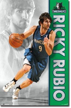 Ricky Rubio Minnesota Timberwolves NBA Poster RP6008