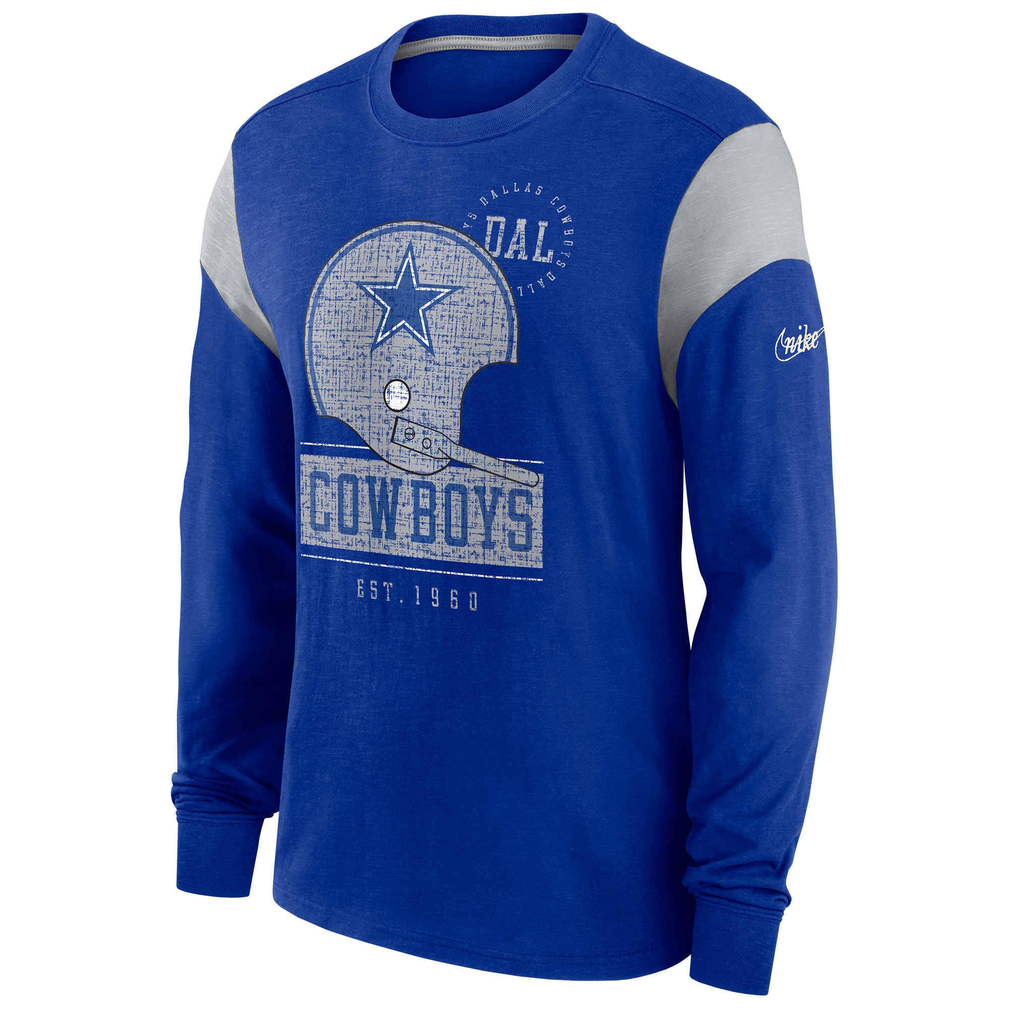 Dallas Cowboys NFL Historic Nike Slub Longsleeve Shirt Blau