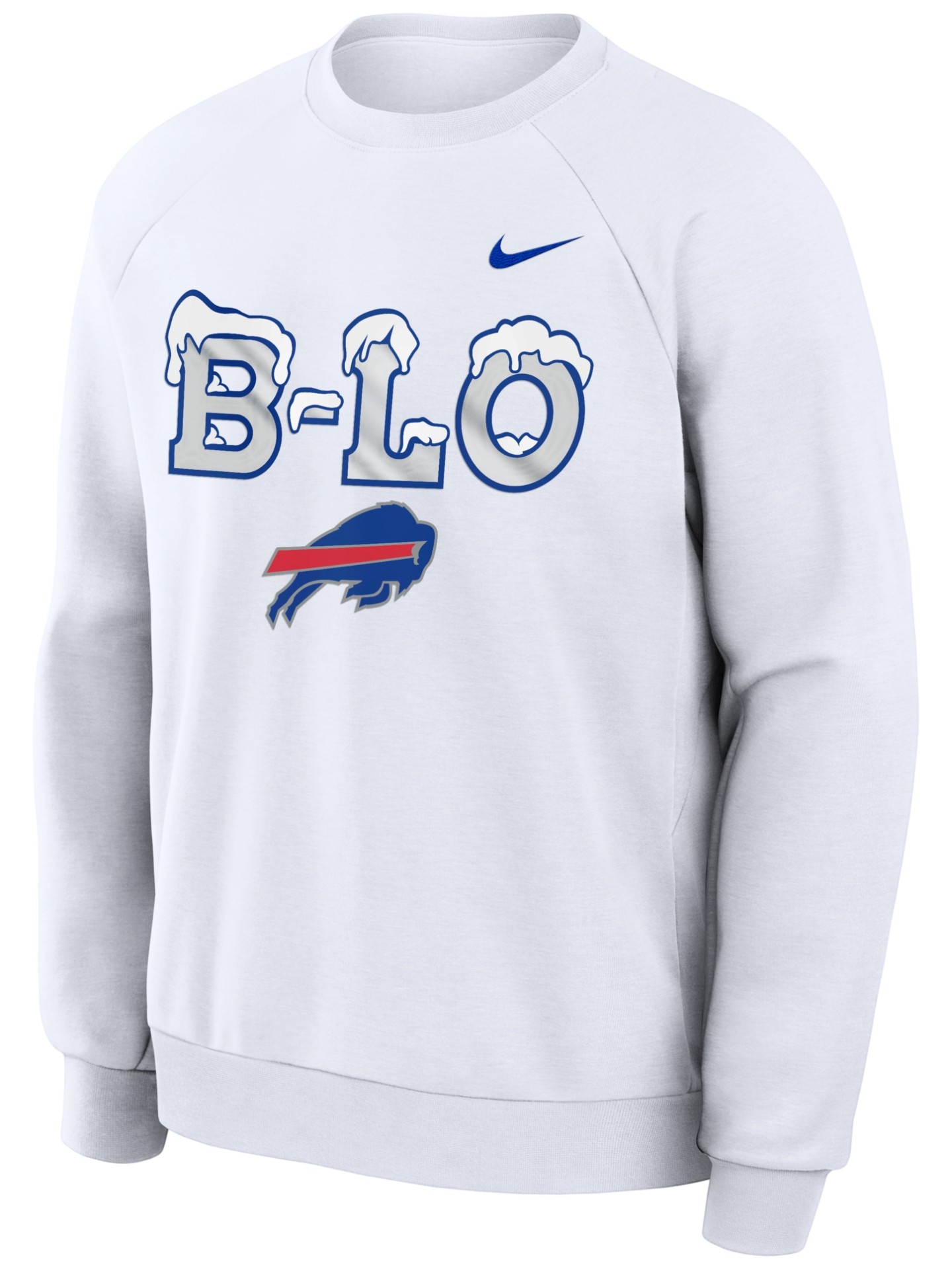 Buffalo Bills 2026 NFL Rivalries Dri-FIT Crewneck Pullover Weiß