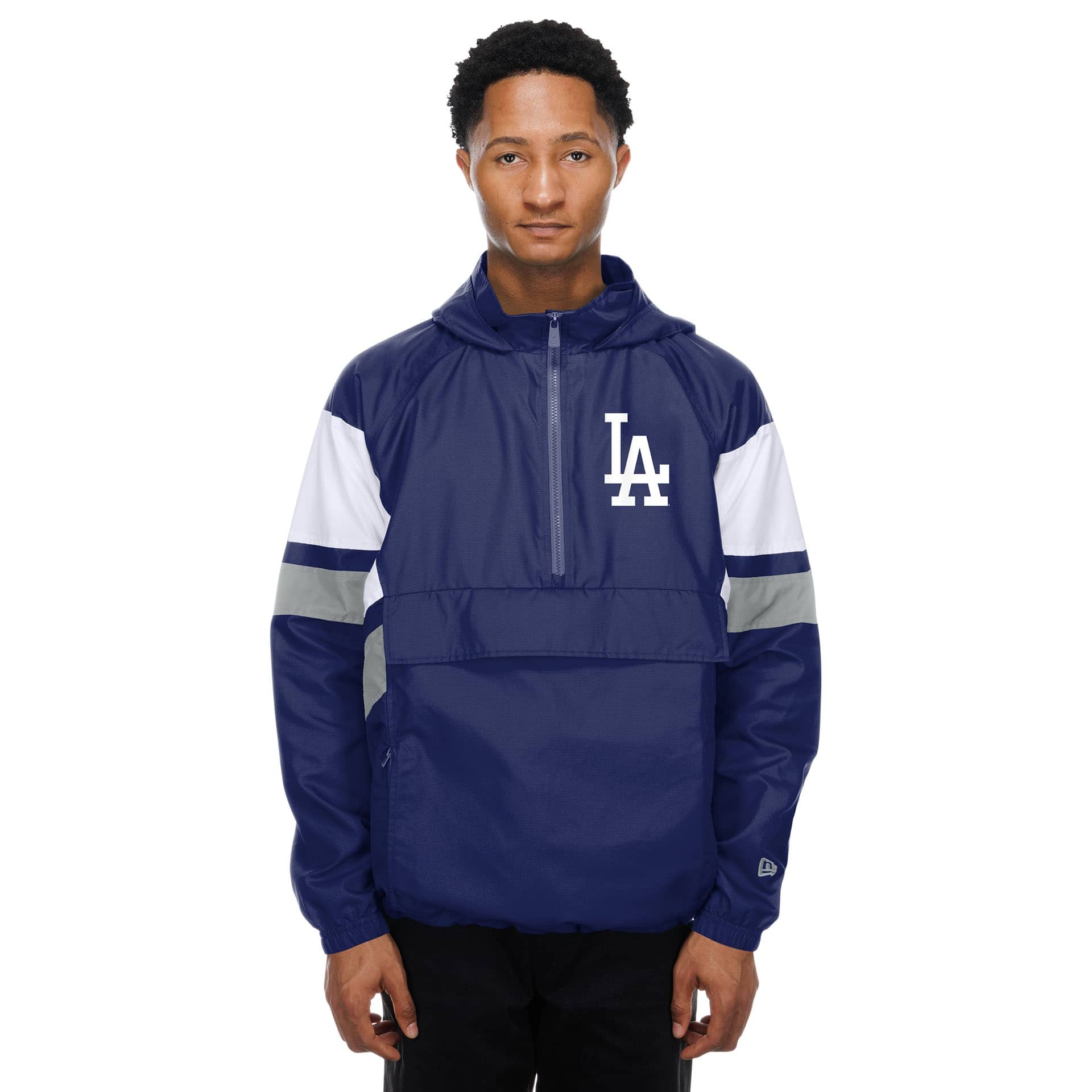 Los Angeles Dodgers MLB Quarter Zip Windbreaker Jacke Blau
