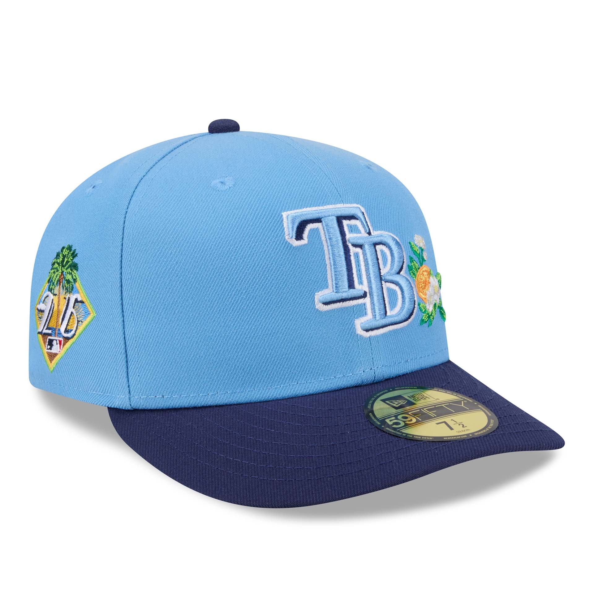 Tampa Bay Rays 2026 MLB Authentic Spring Training Pre-Curved 59FIFTY Cap Blau